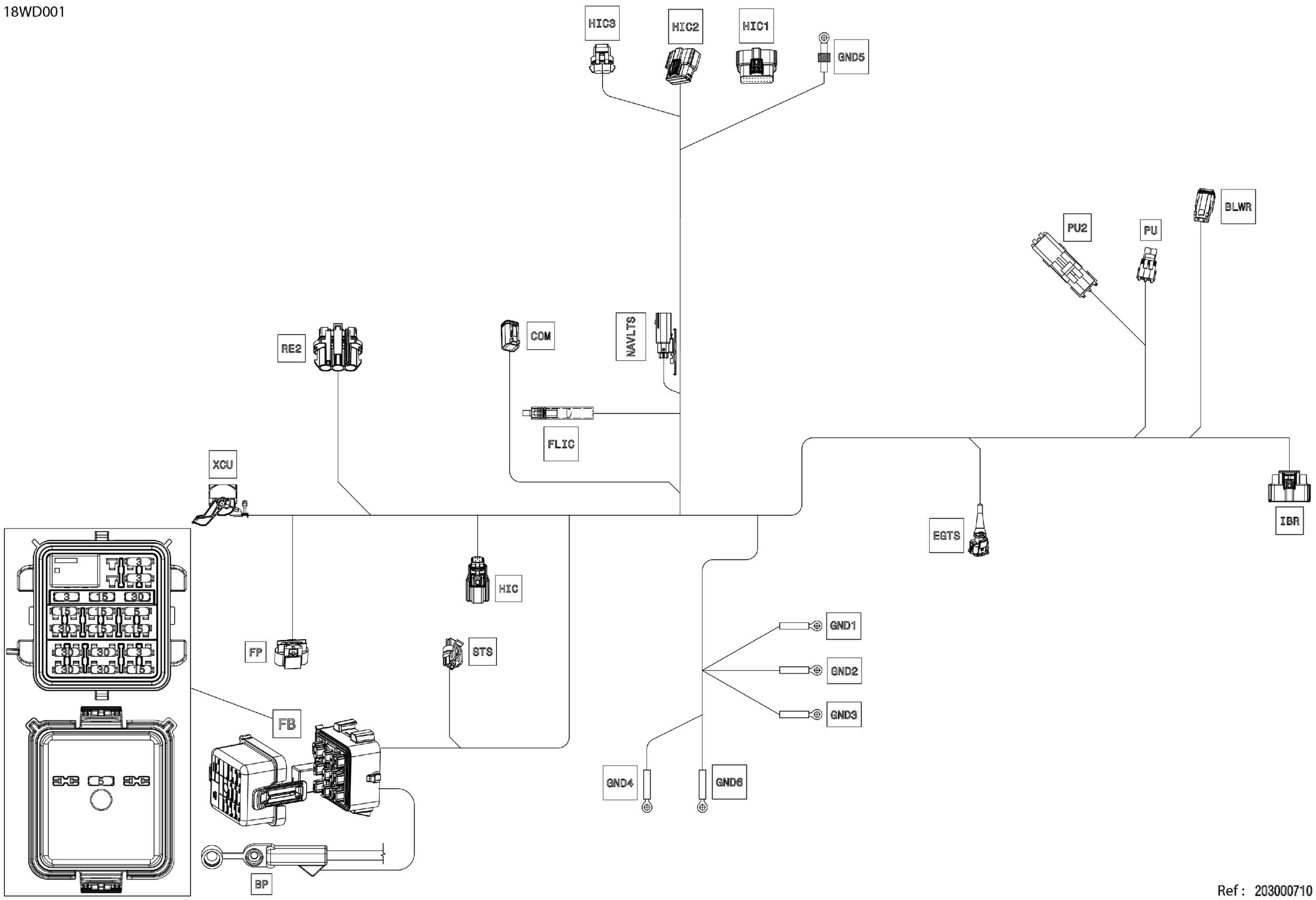 Electric - Main Harness - 278004454
