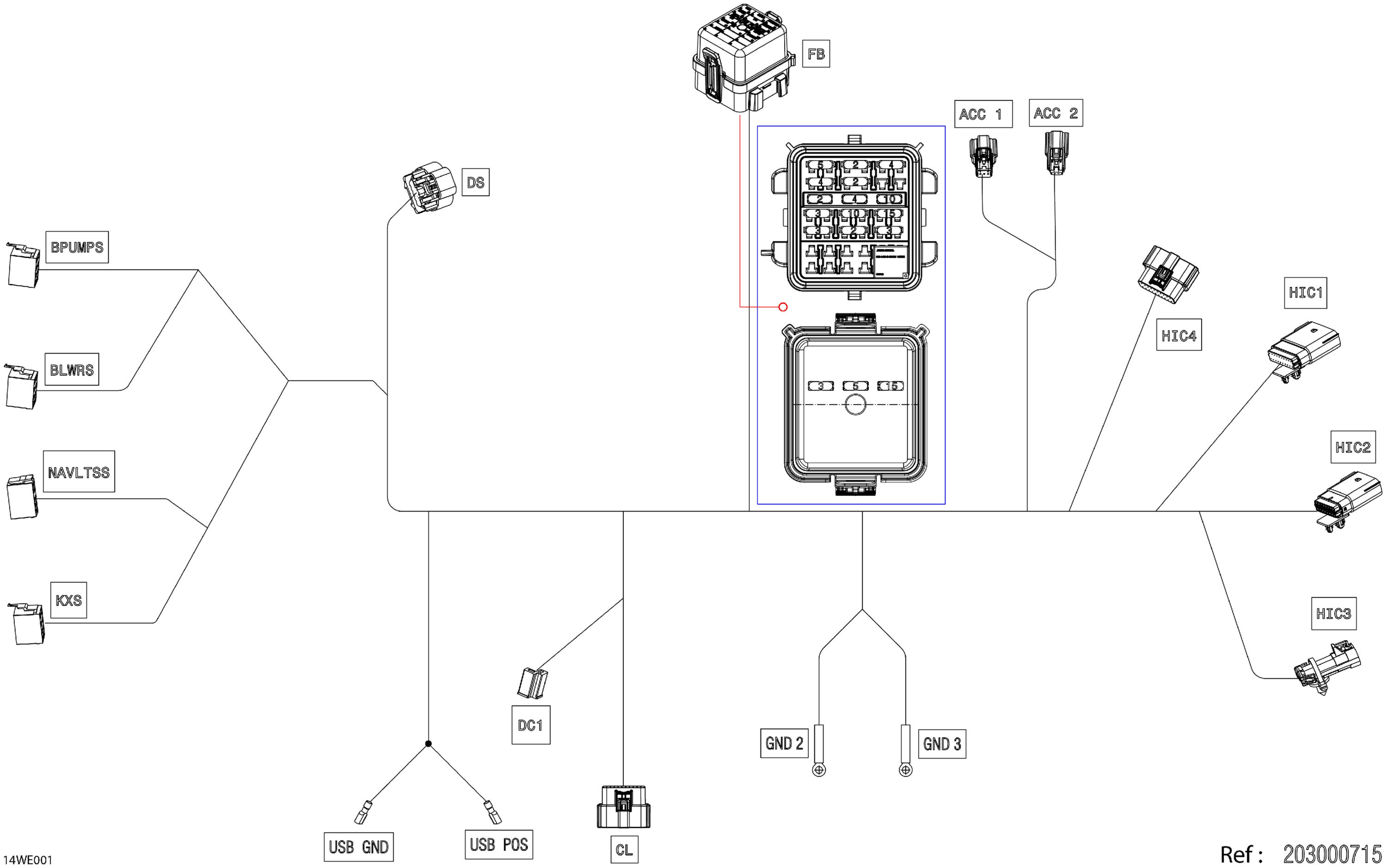 ELECTRIC - Console Wiring Harness - 278004135
