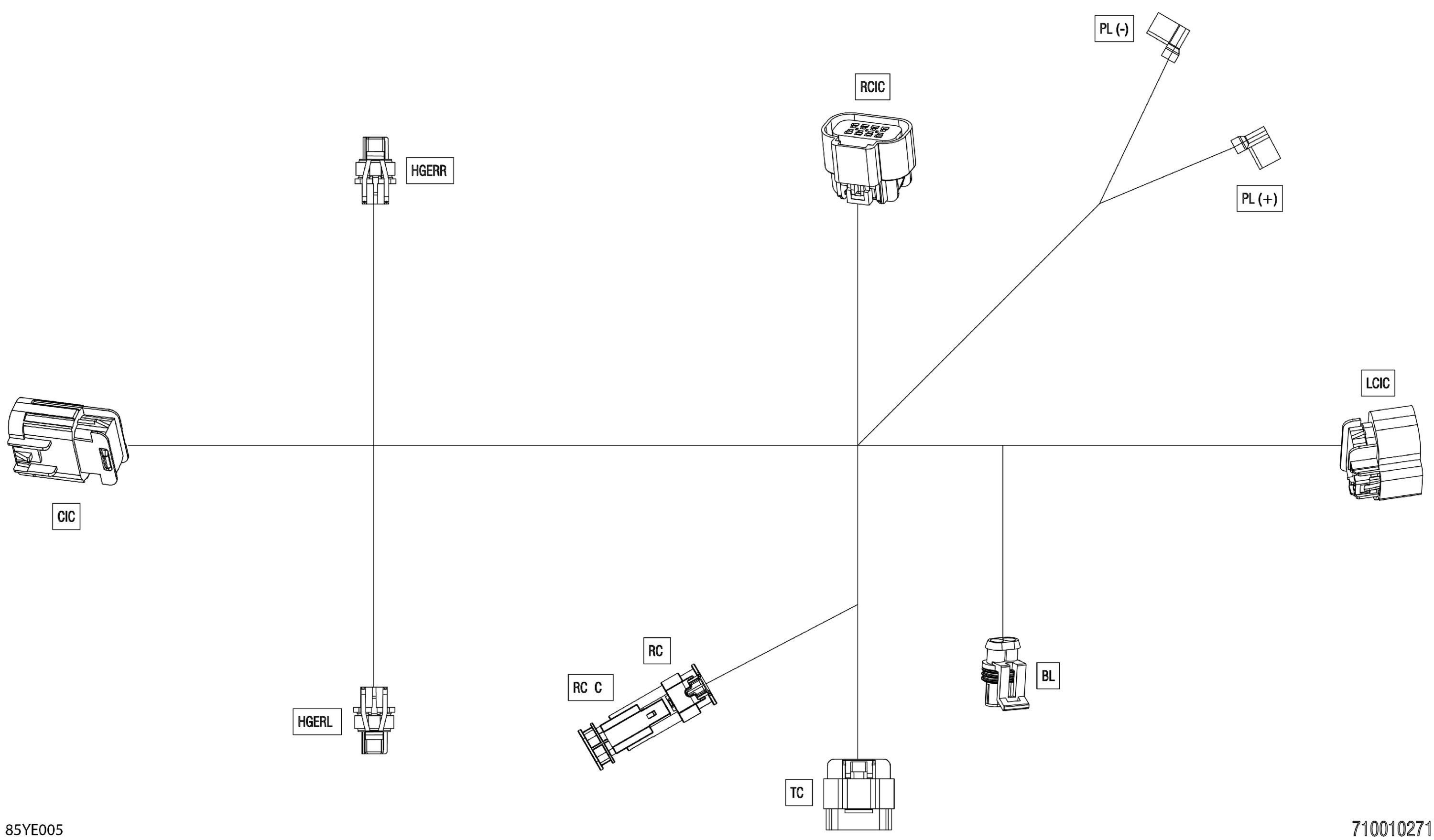 Схема узла: Electric - Rear Box Wiring Harness