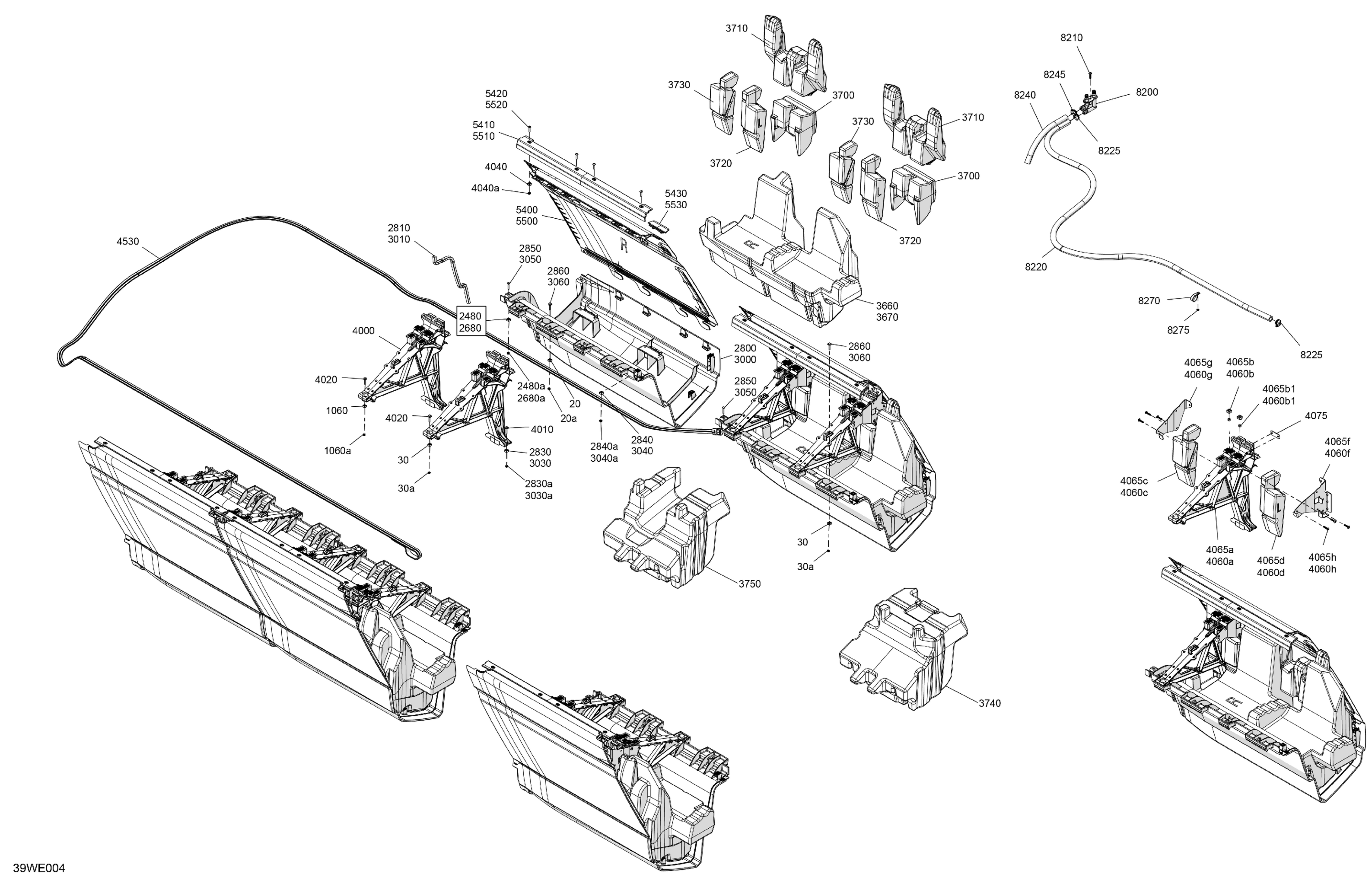 Схема узла: HULL - Central Float Deflector
