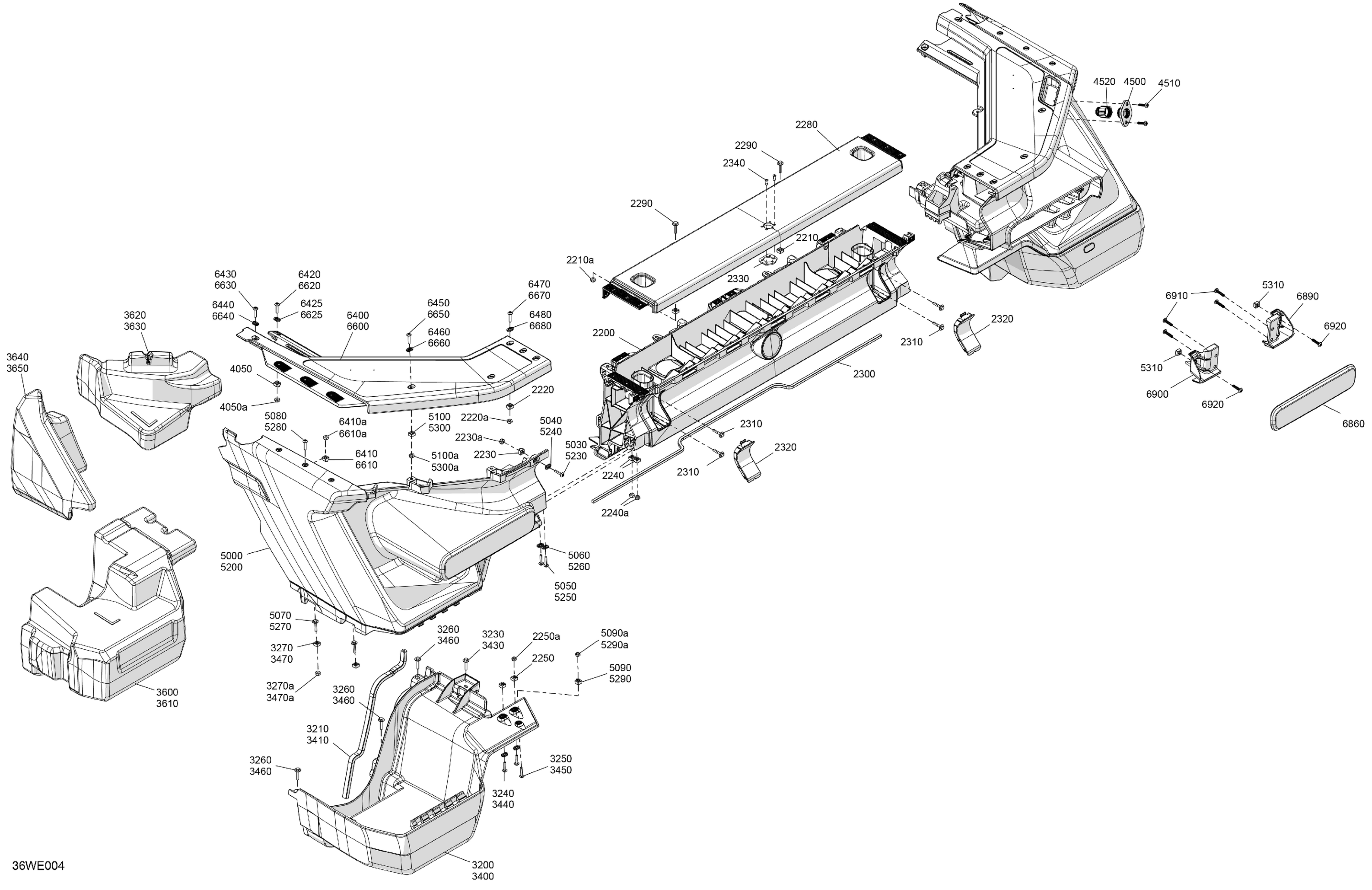 HULL - Rear Deflector Float and Rear Bumper