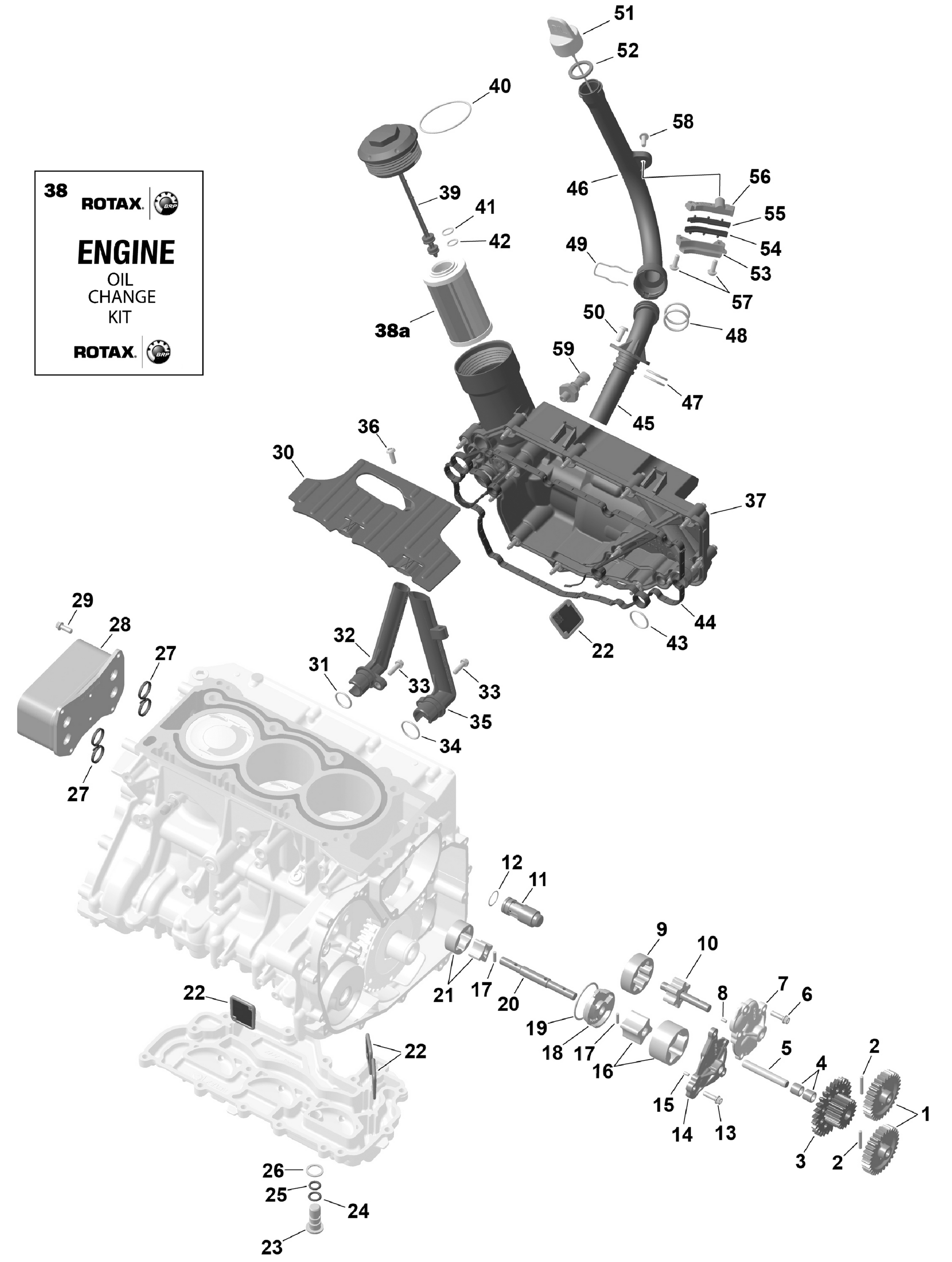 Схема узла: ROTAX - Engine Lubrication