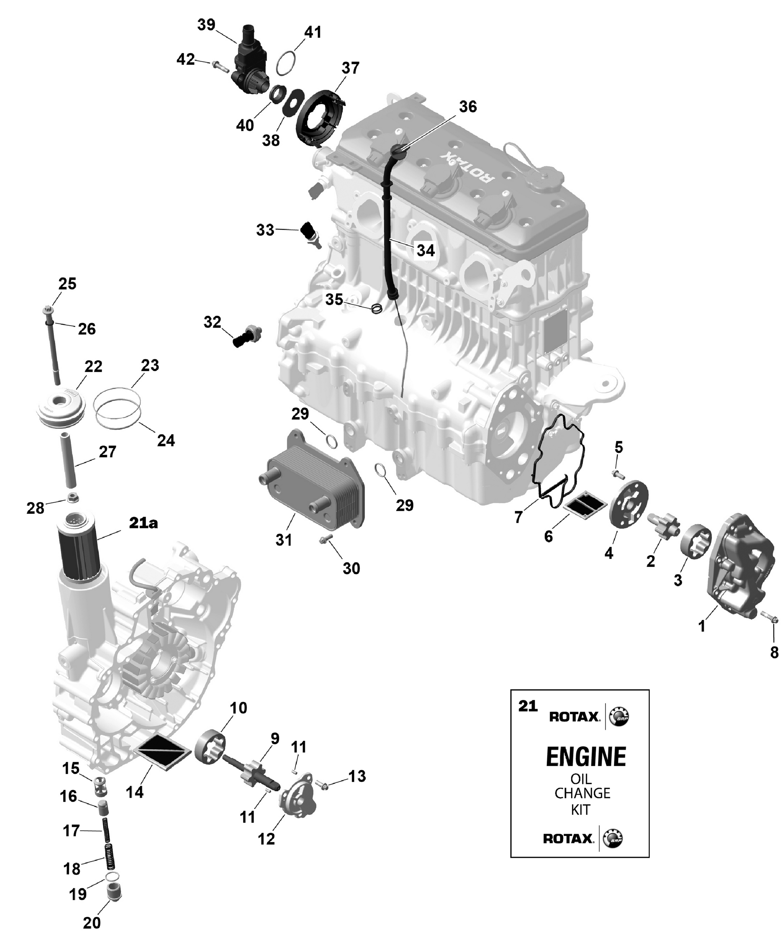 Схема узла: ROTAX - Engine Lubrication