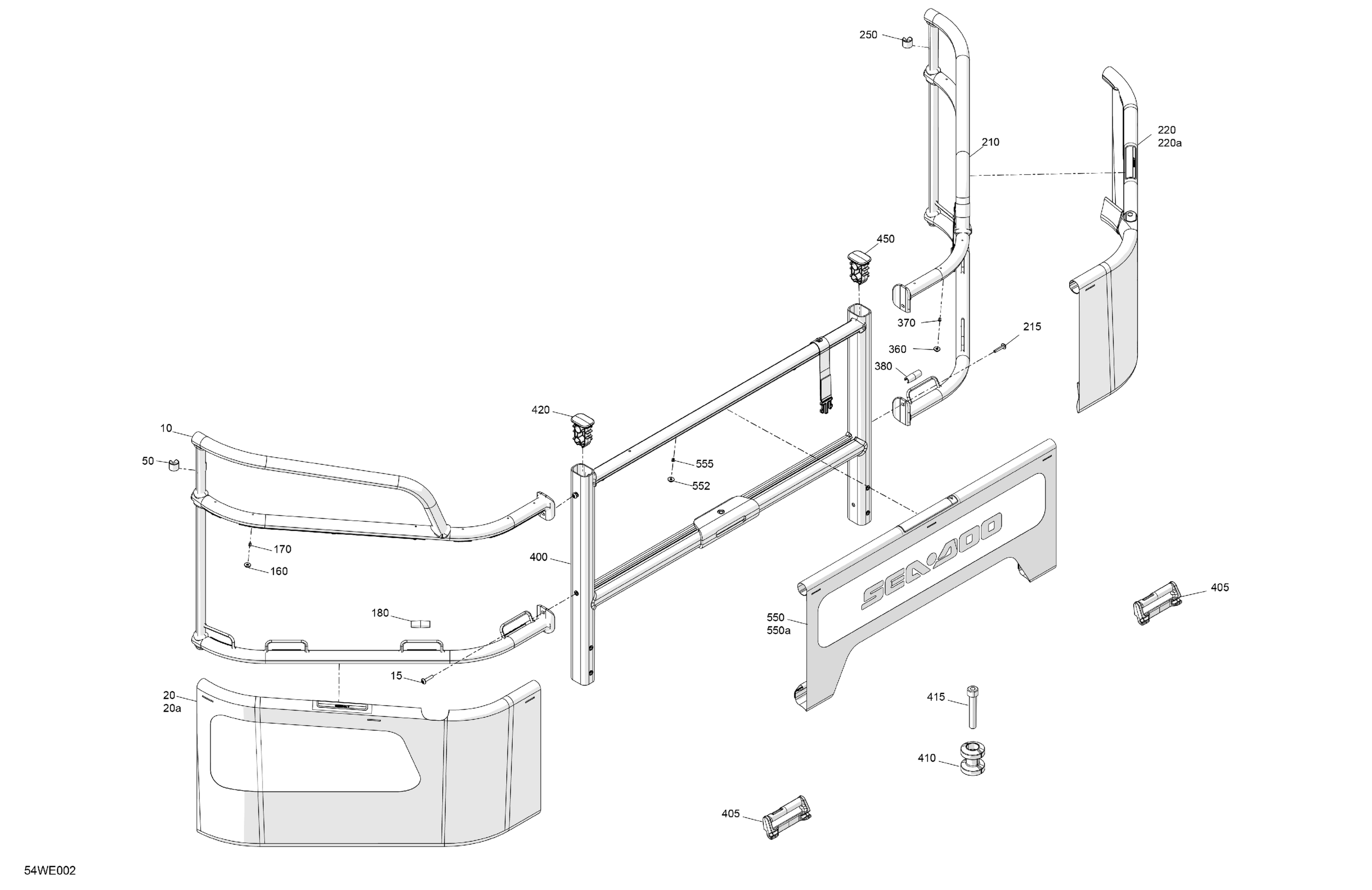 GUARD RAILS - Rear