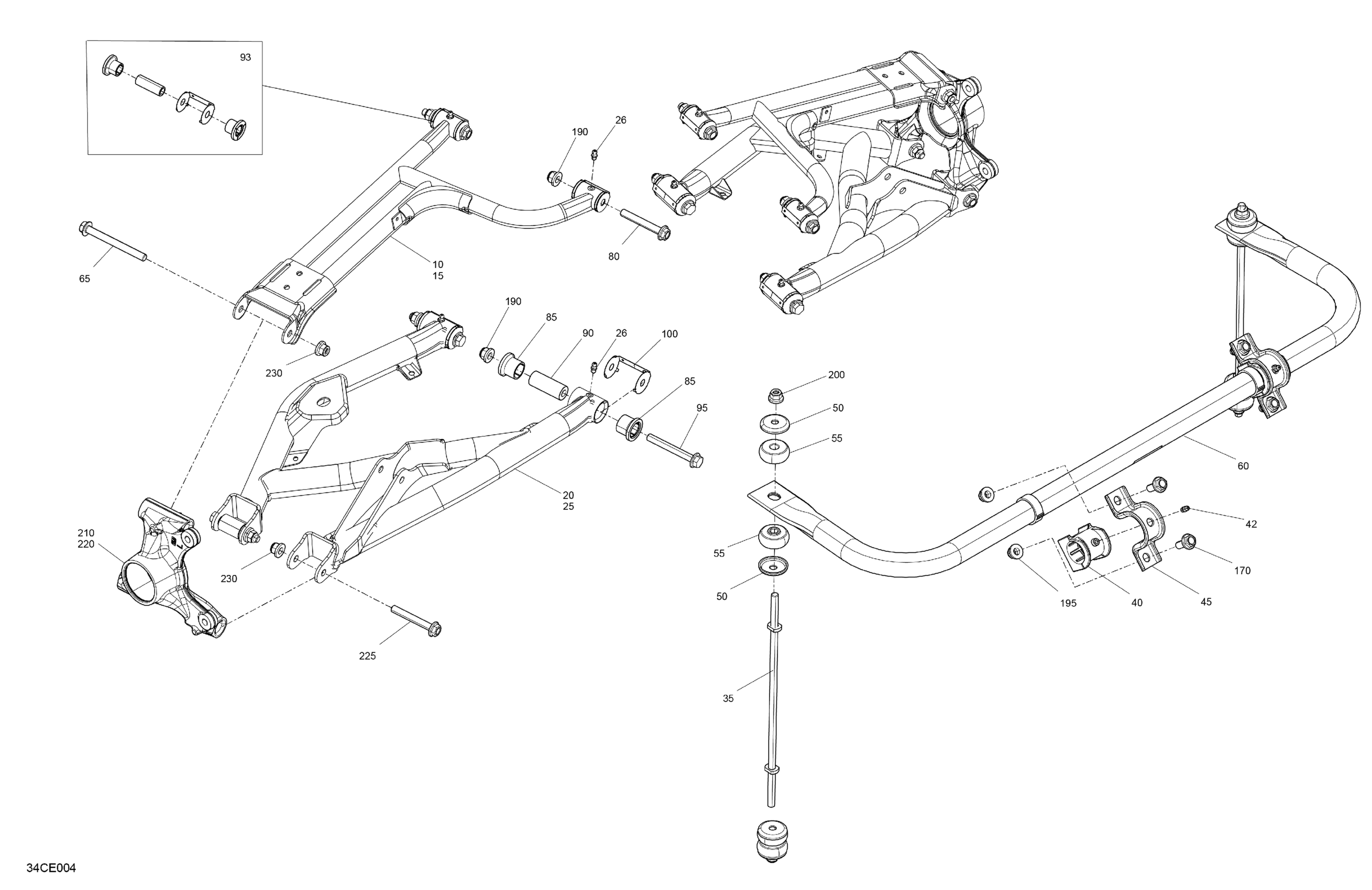 Схема узла: Suspension - Rear Components