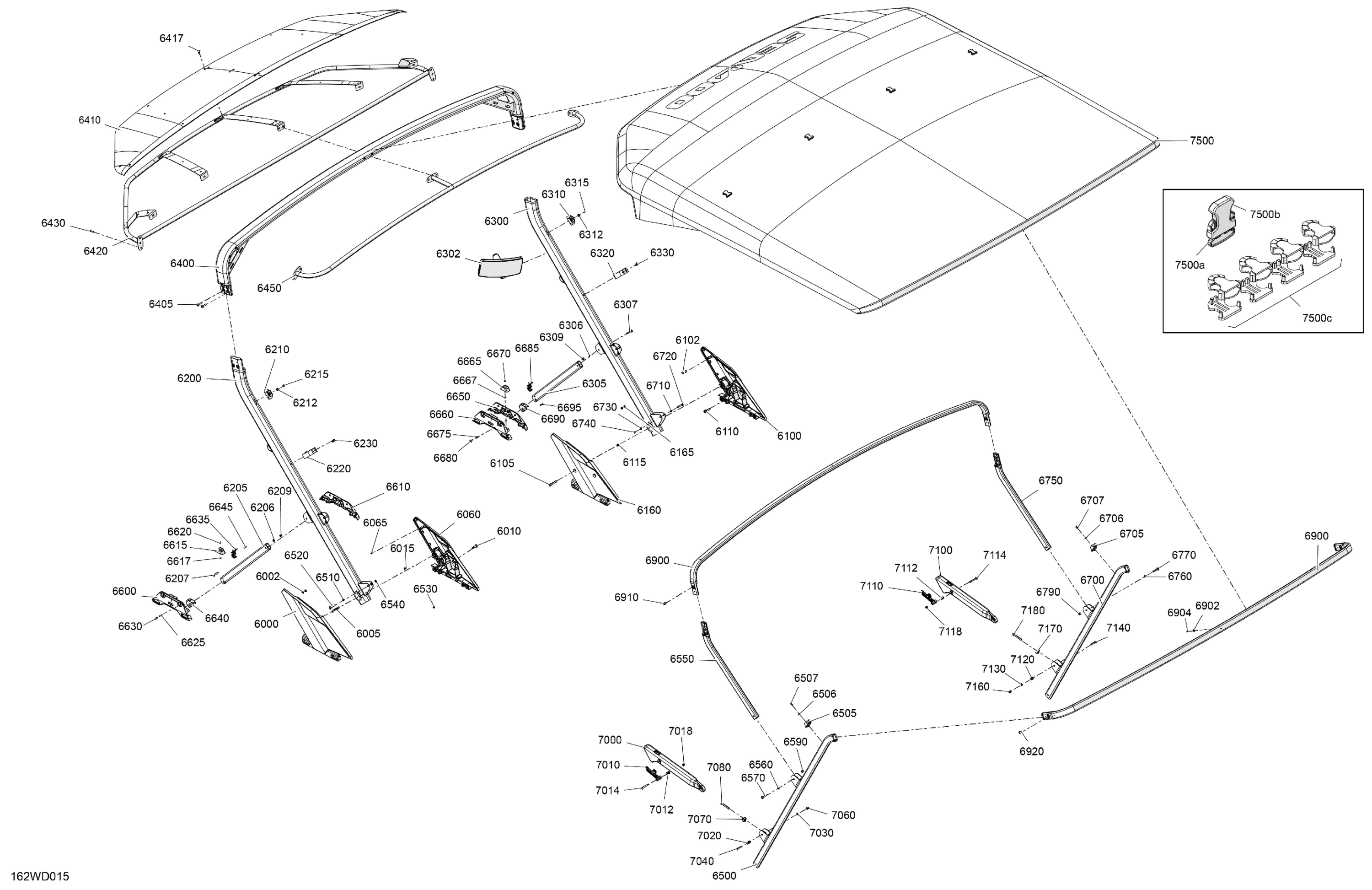 CANVAS - Double Bimini Top