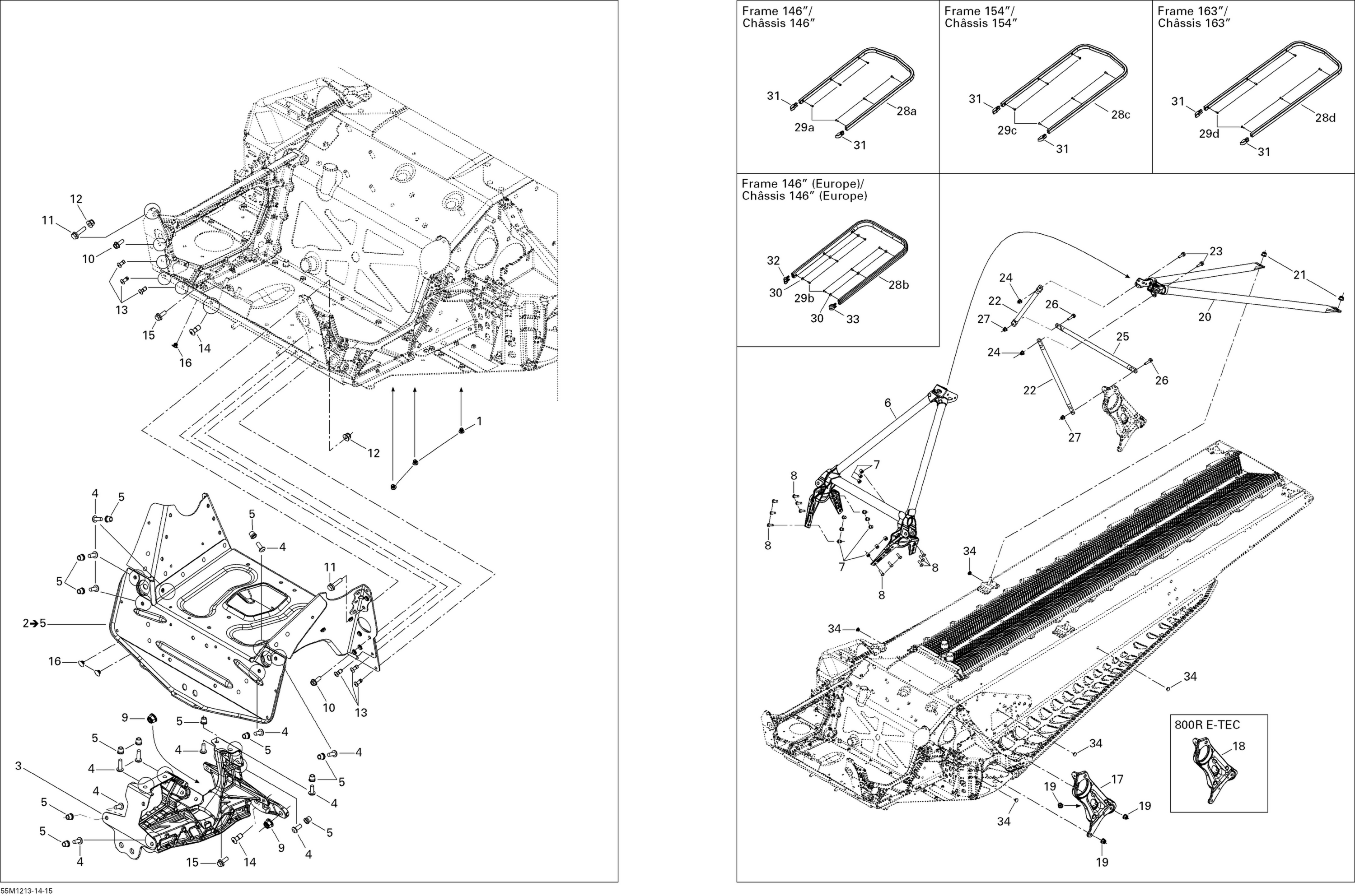 Frame and Components 600HOETEC