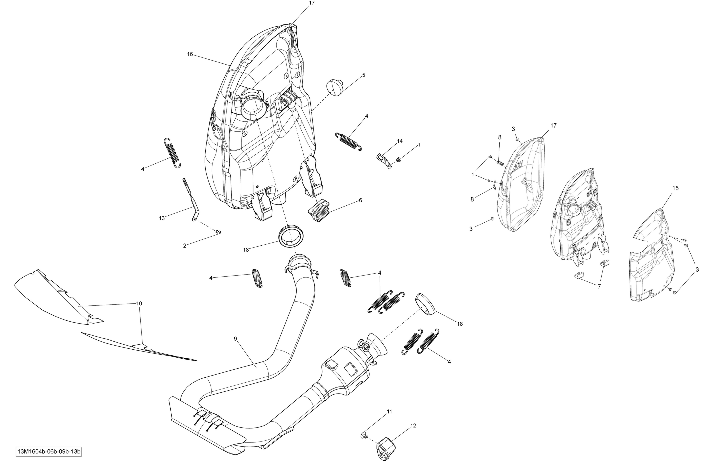 Exhaust System - 900 ACE