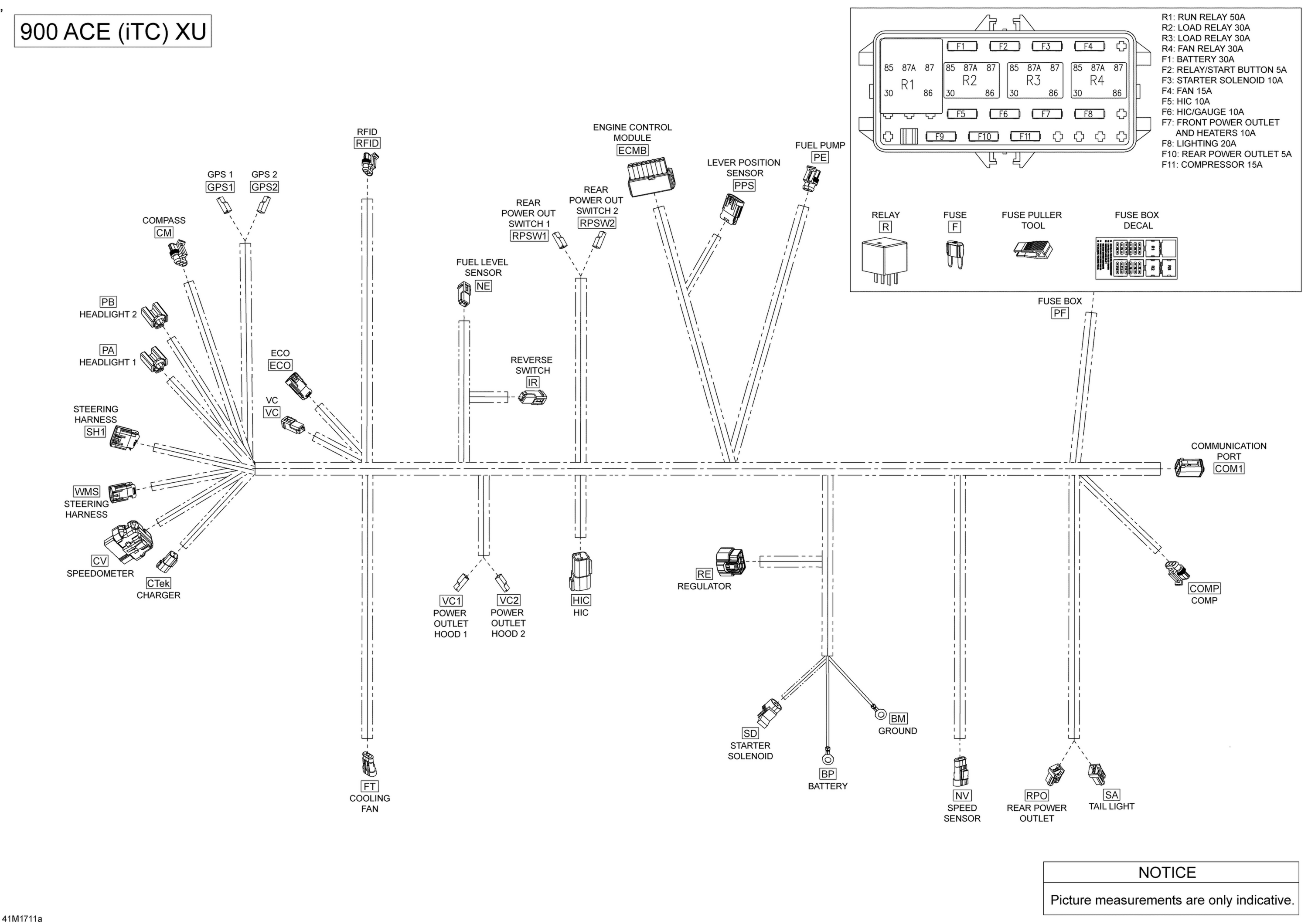 Схема узла: Electrical System - 900 ACE