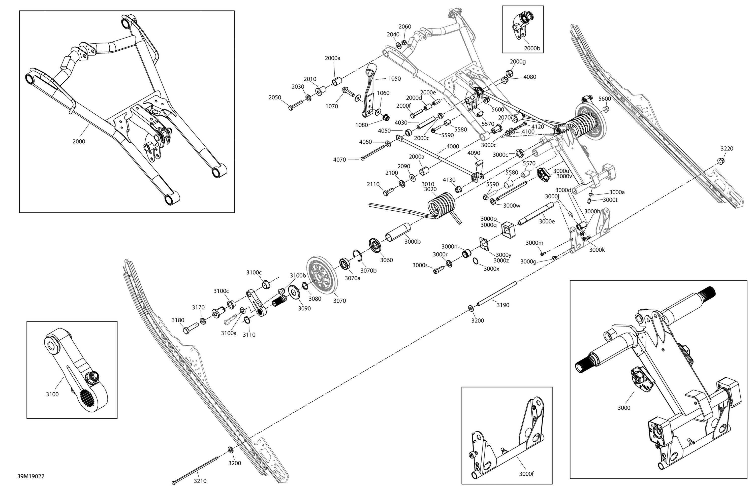 Rear Suspension - LTD - Upper Section