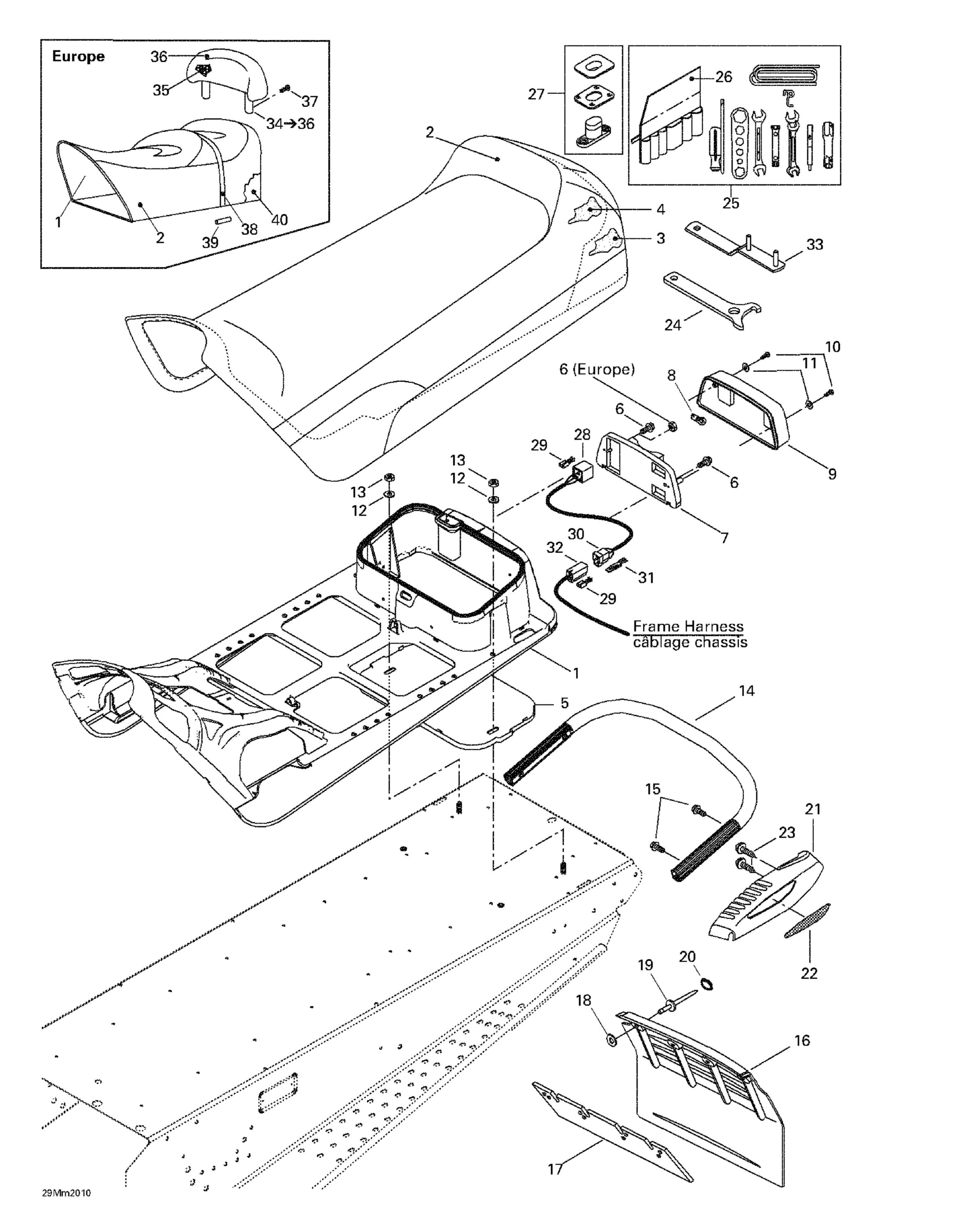Схема узла: Seat And Accessories