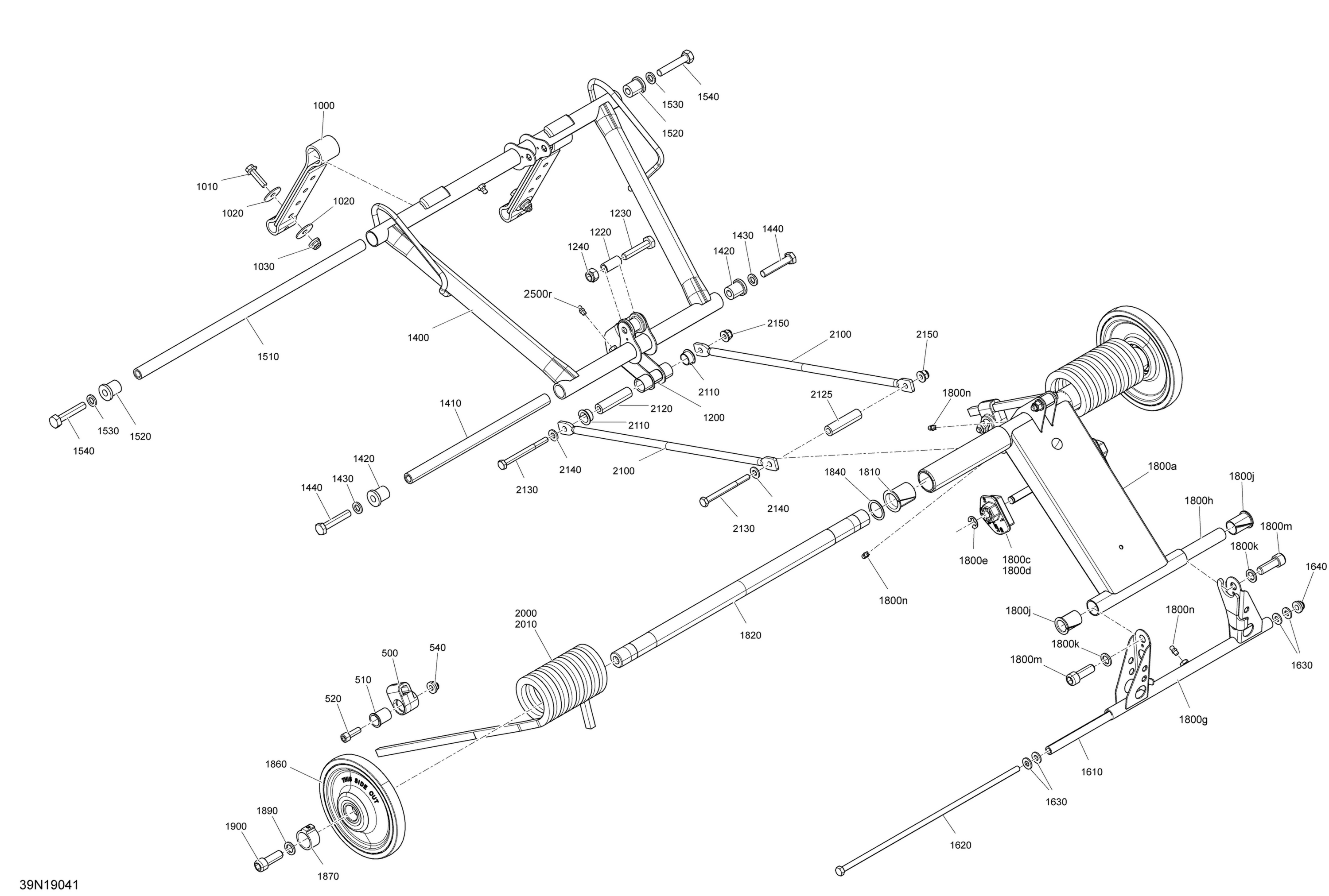 Схема узла: Rear Suspensions -  Upper Section