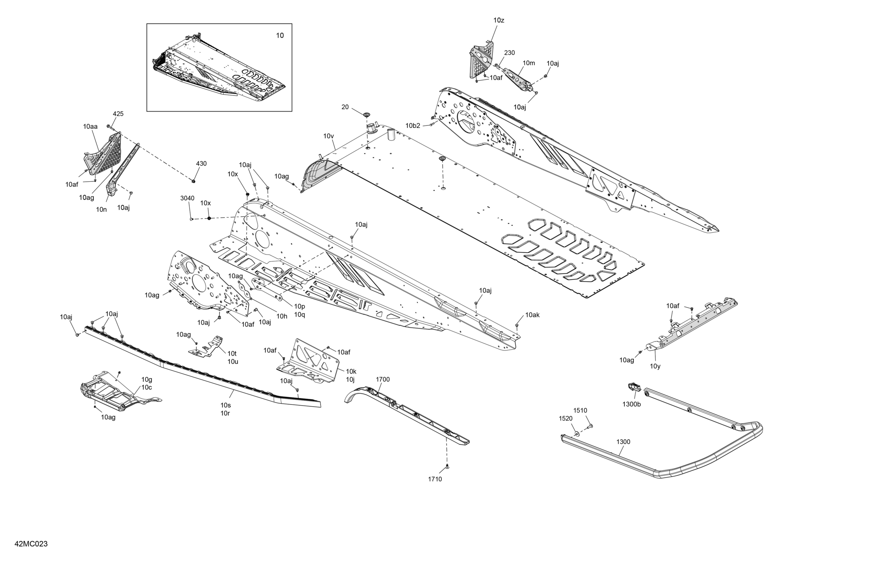 Схема узла: Frame - System - Rear Section