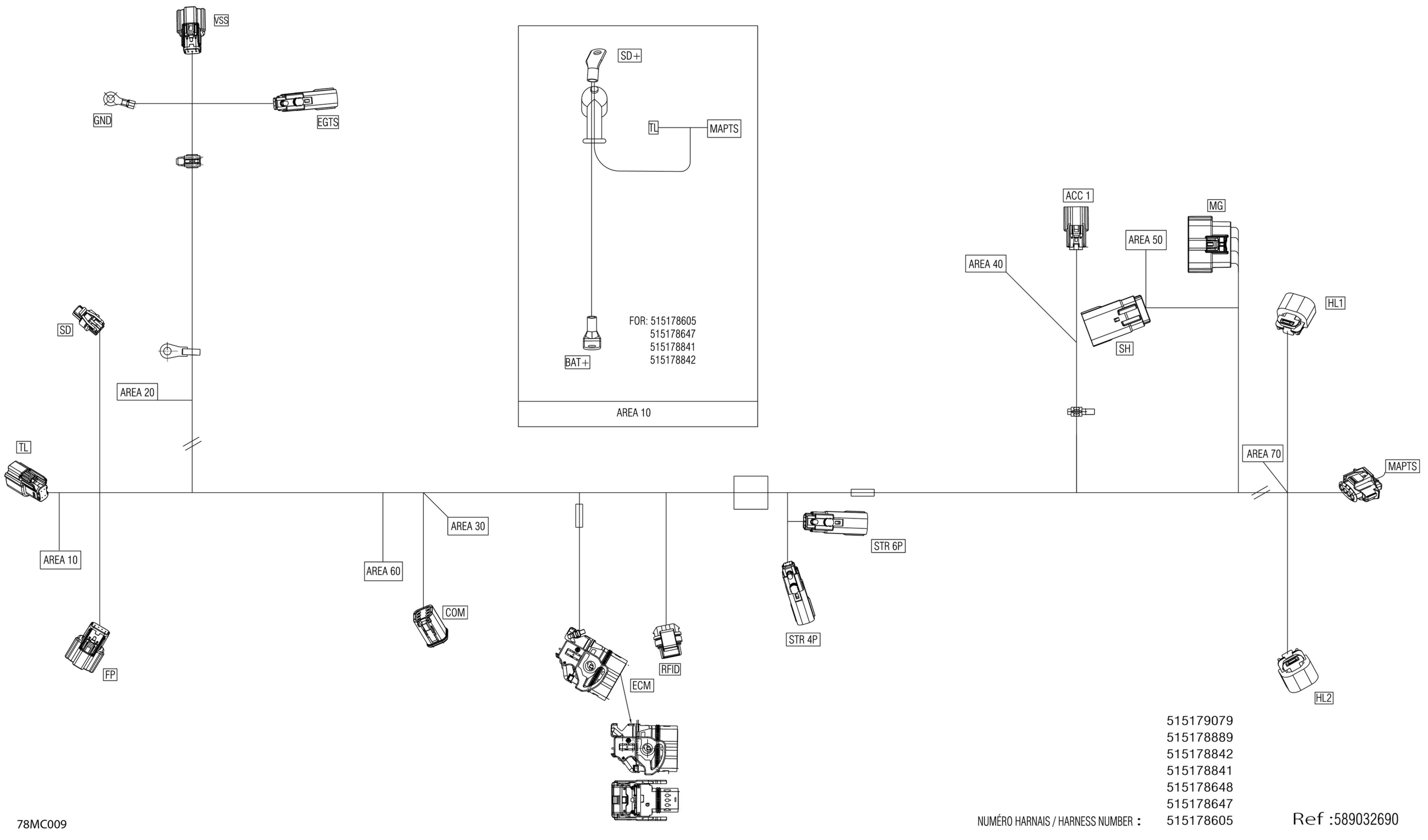 Electric - Main Harness - 515178605