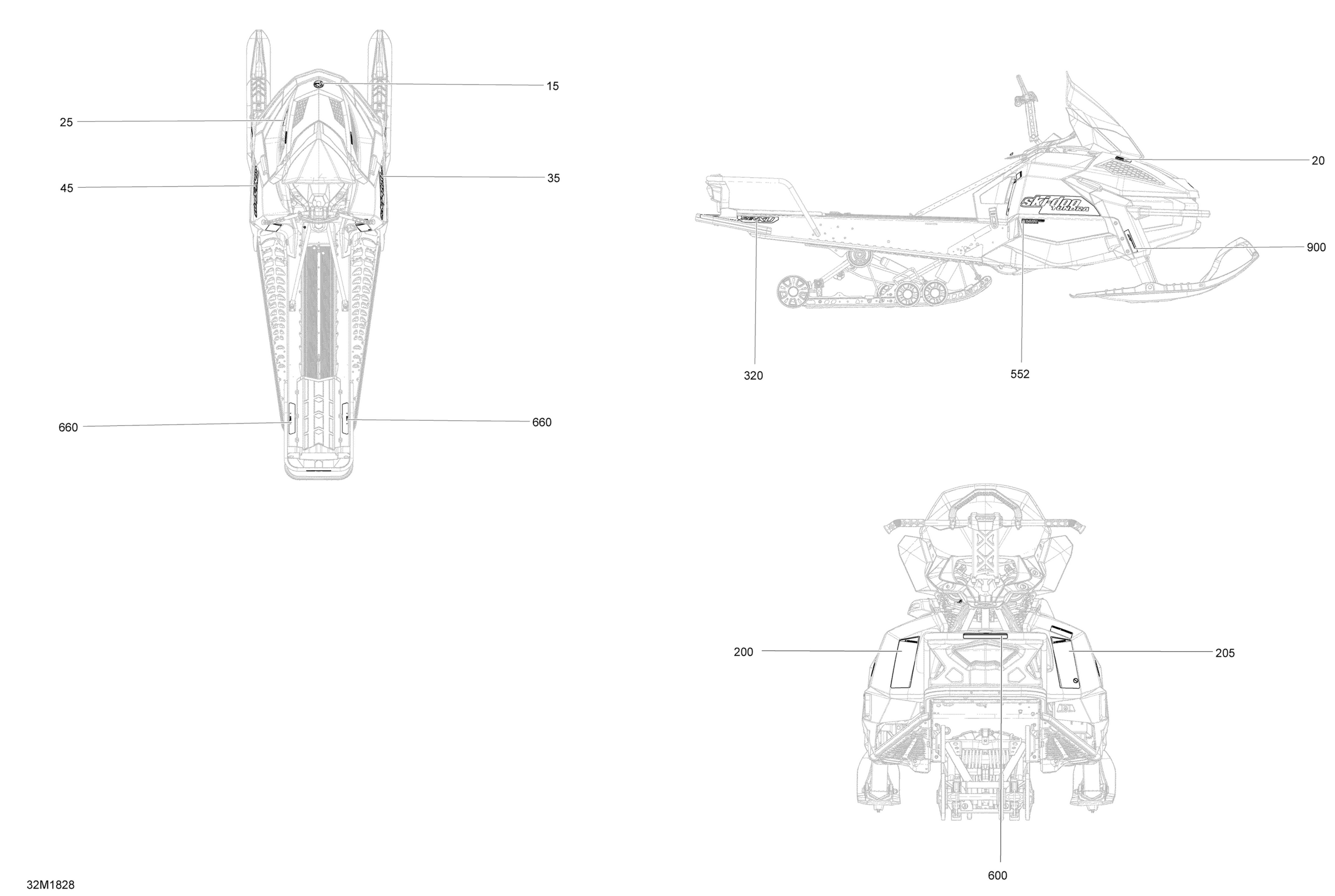 Decals Tundra - 550F - Package LT