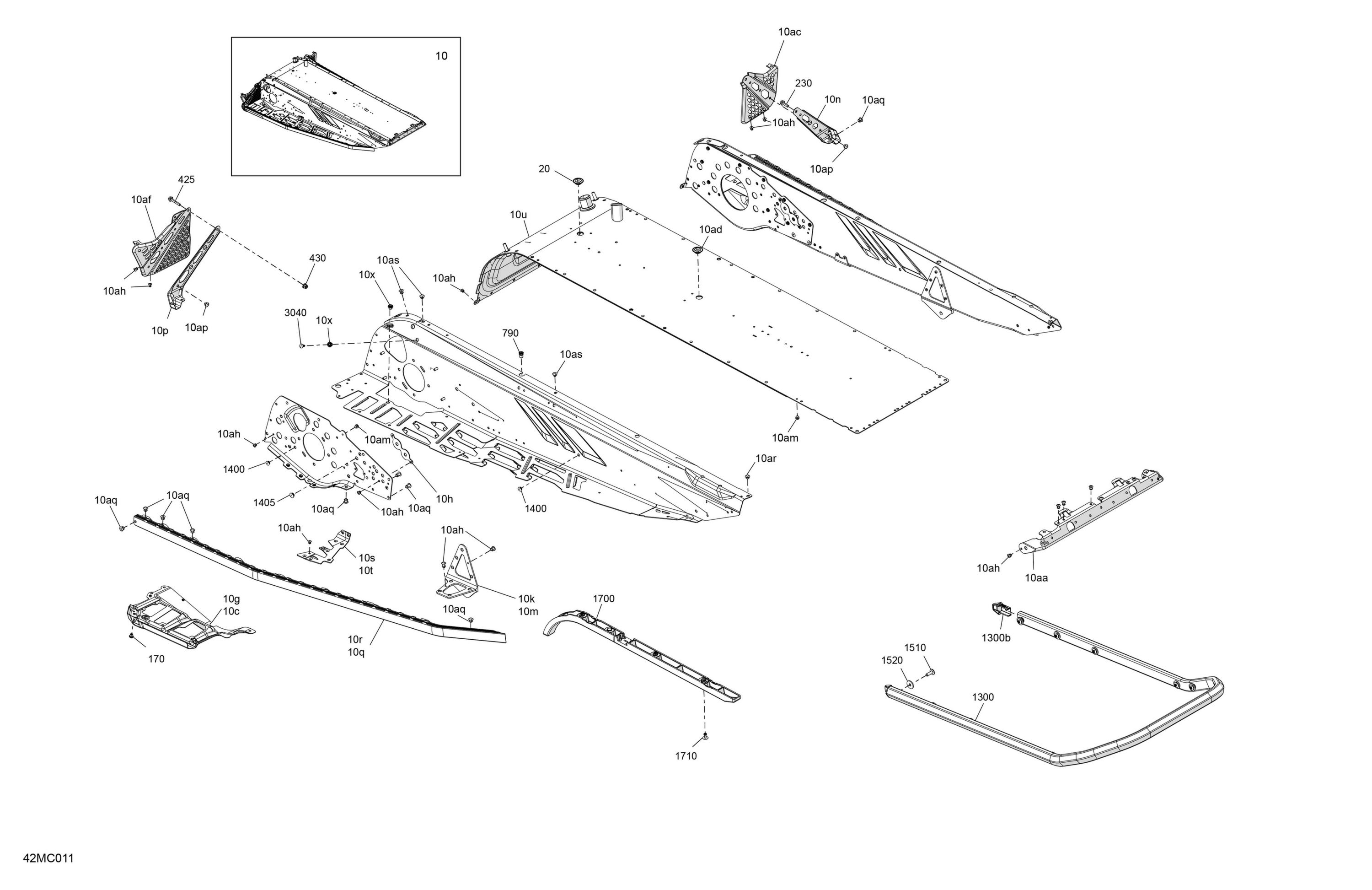 Схема узла: Frame - System - Rear Section