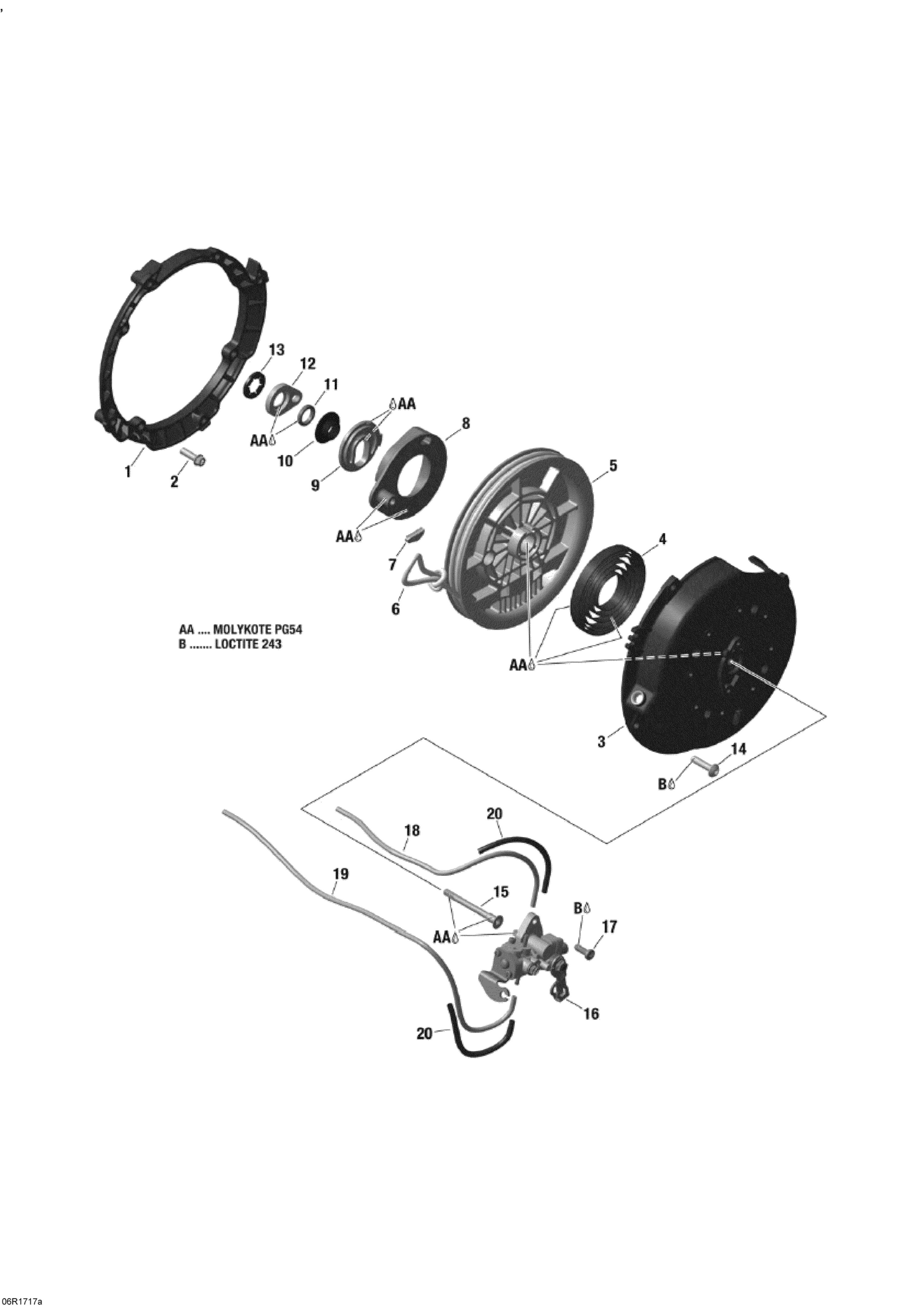 Rewind Starter and Oil Pump