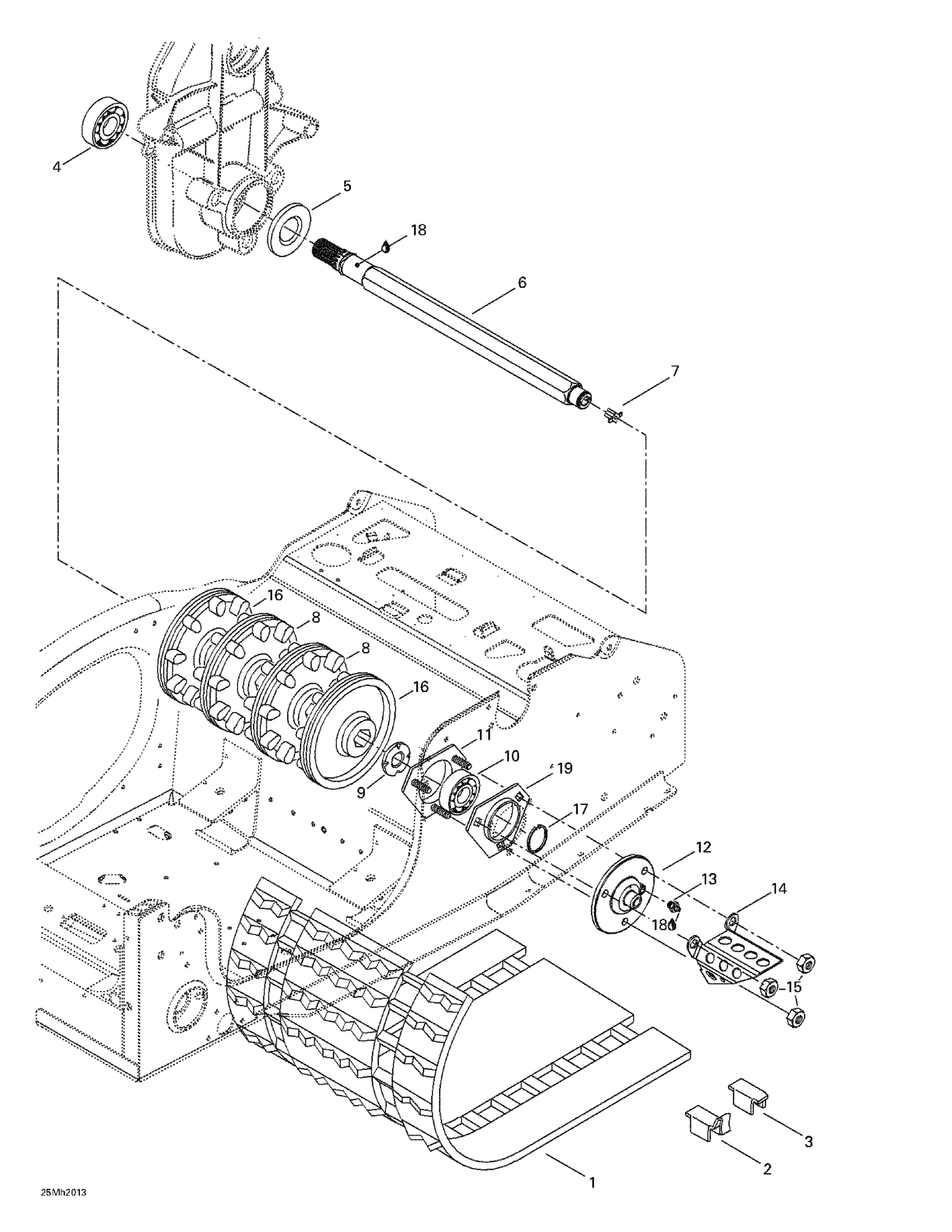 Схема узла: Drive Axle And Track