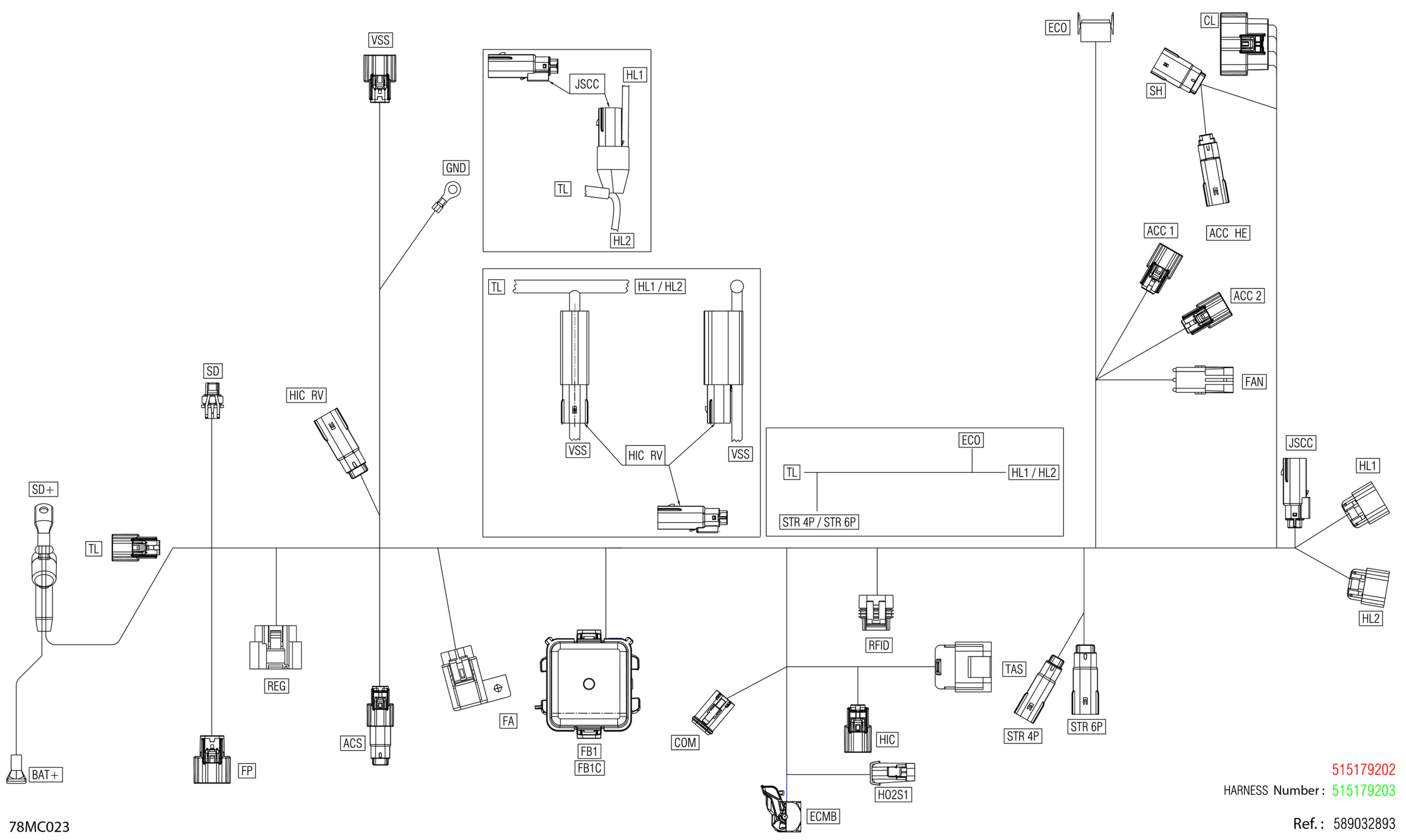 Electric - Main Harness - 515179202