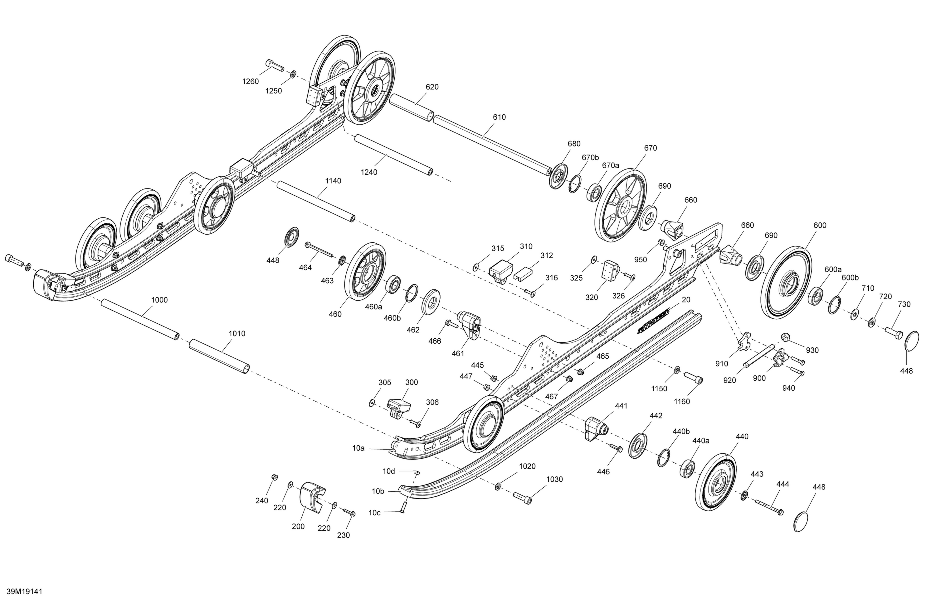 Схема узла: Rear Suspension - Lower Section