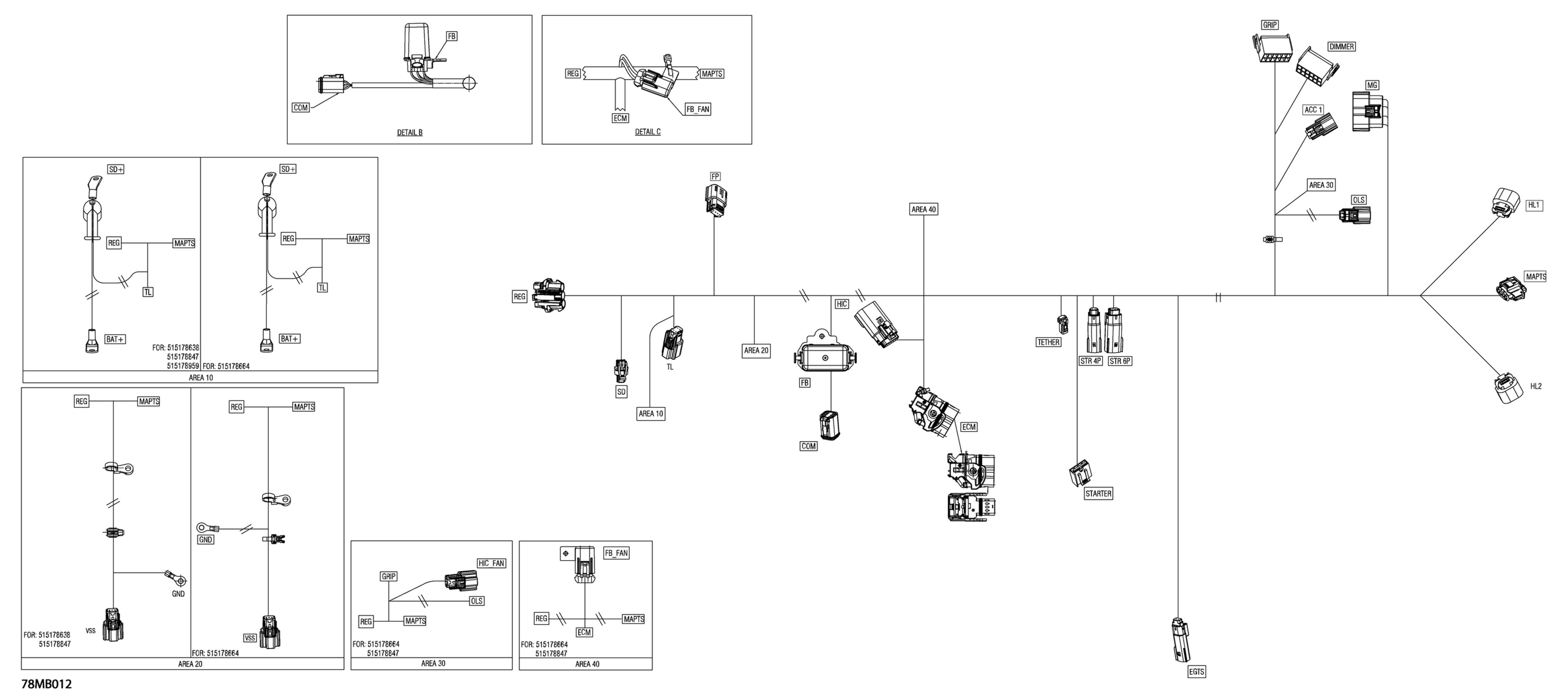 Electric - Main Harness - 515178847