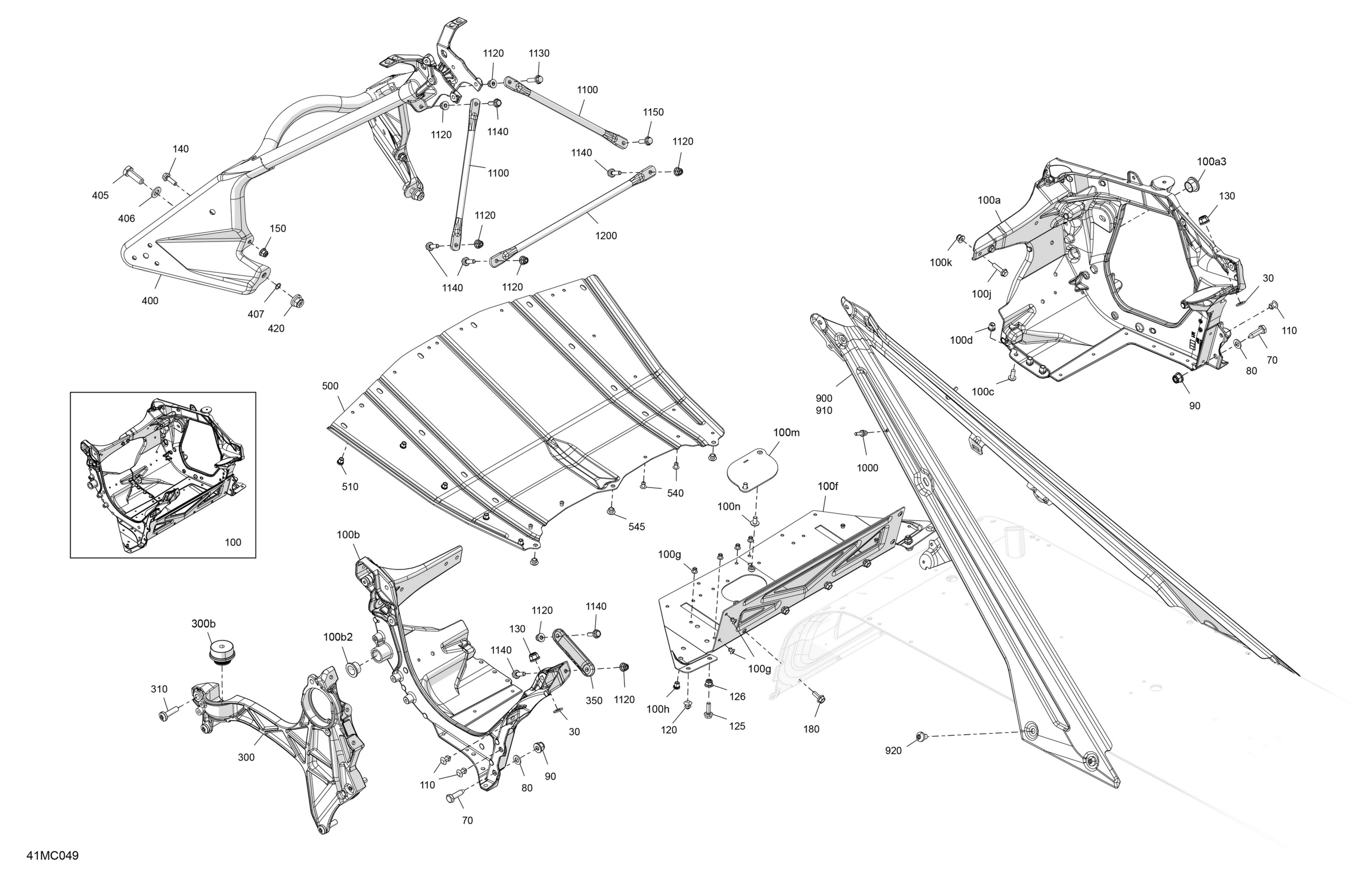 Схема узла: Frame - System - Front Section