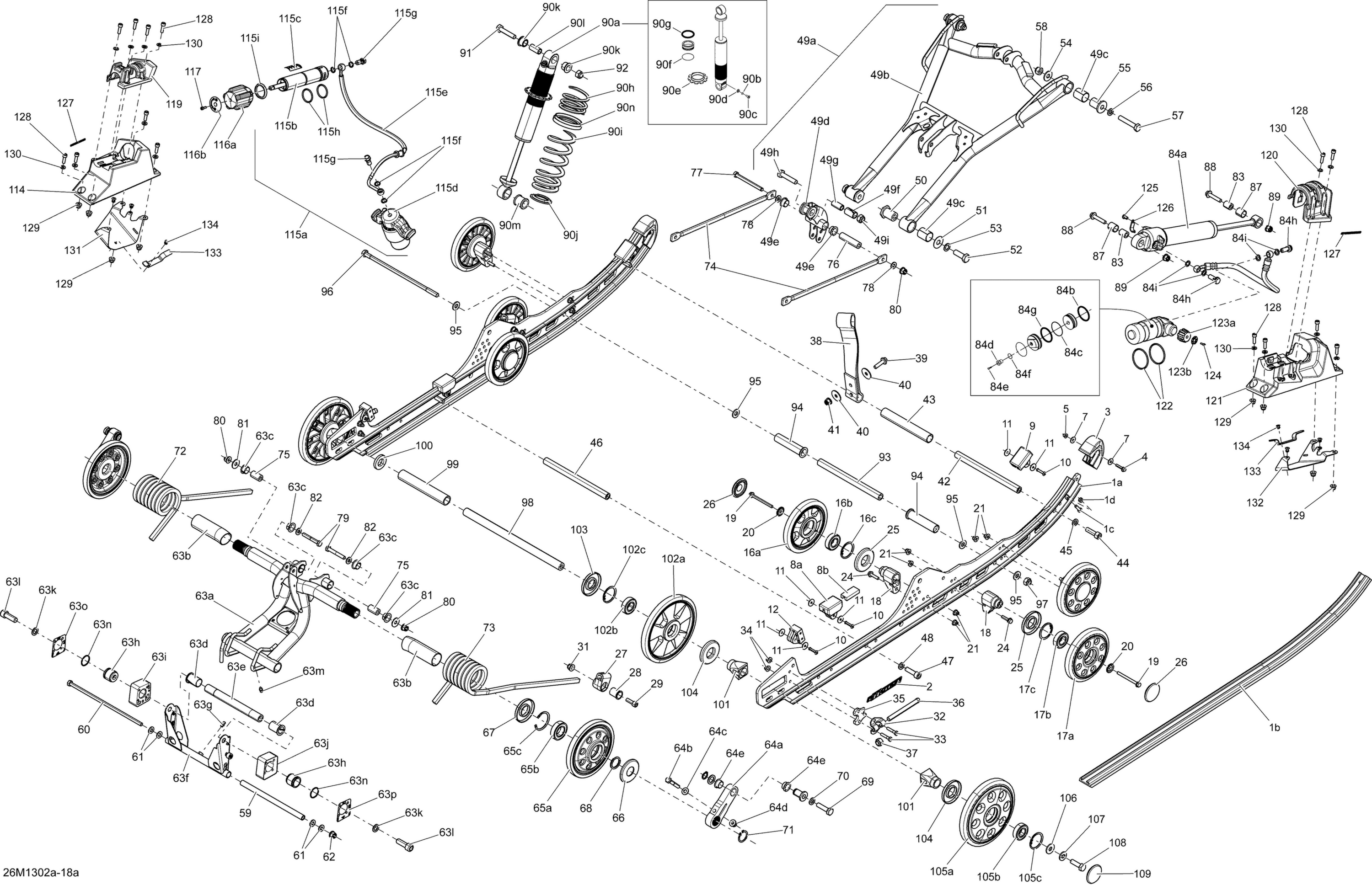 Rear Suspension With Adjust System