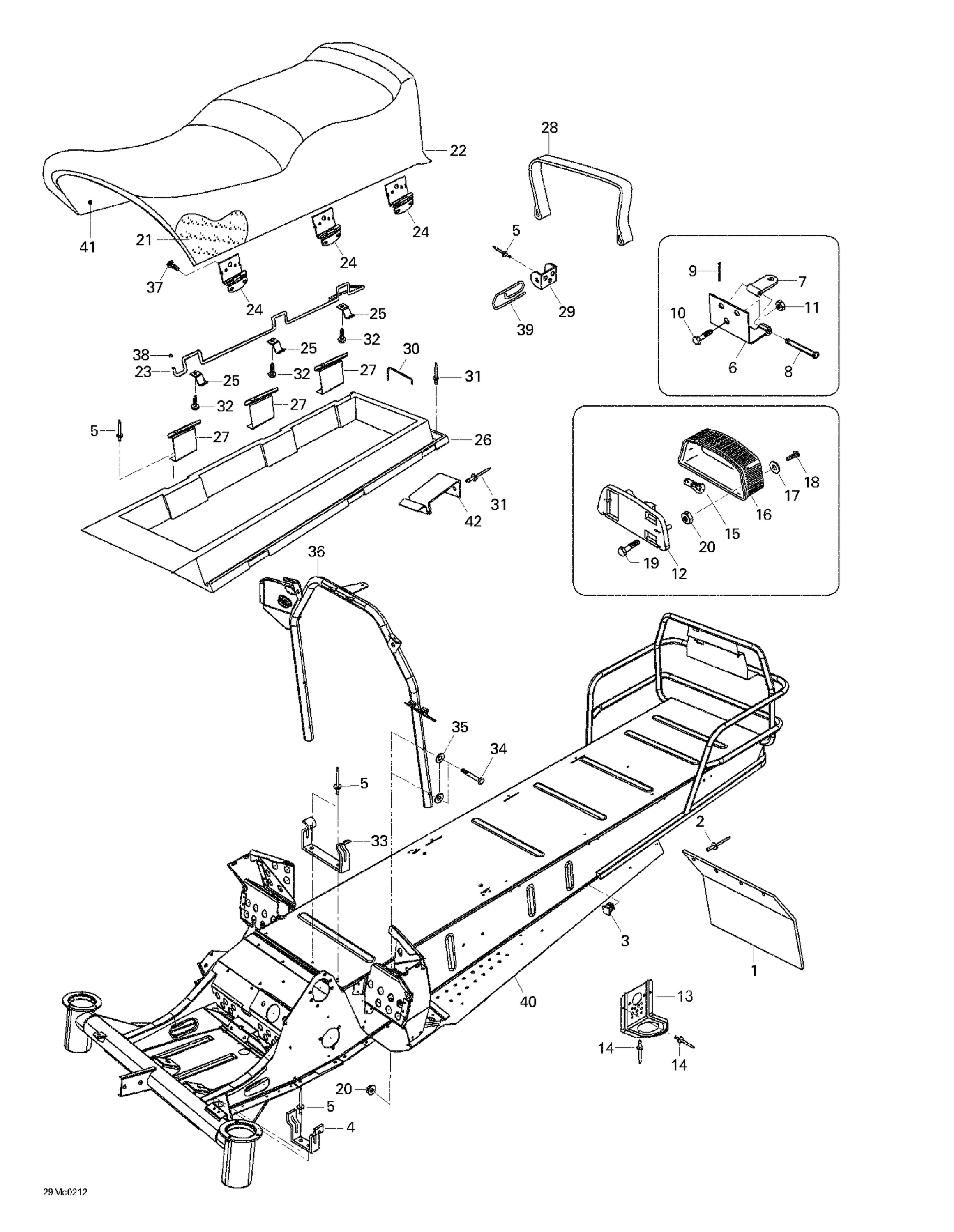 Схема узла: Seat And Accessories