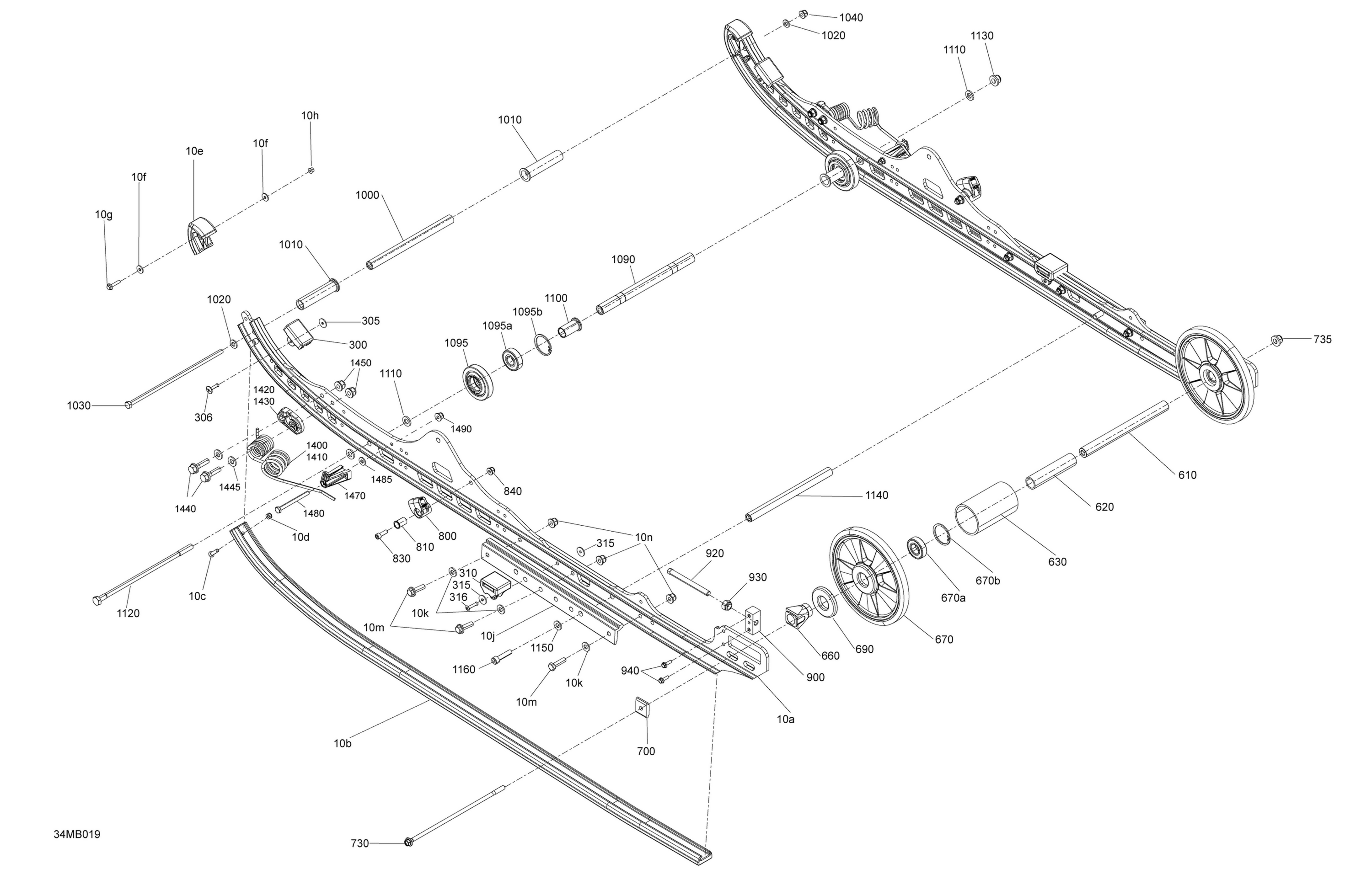 Схема узла: Suspension - Rear - Lower Section