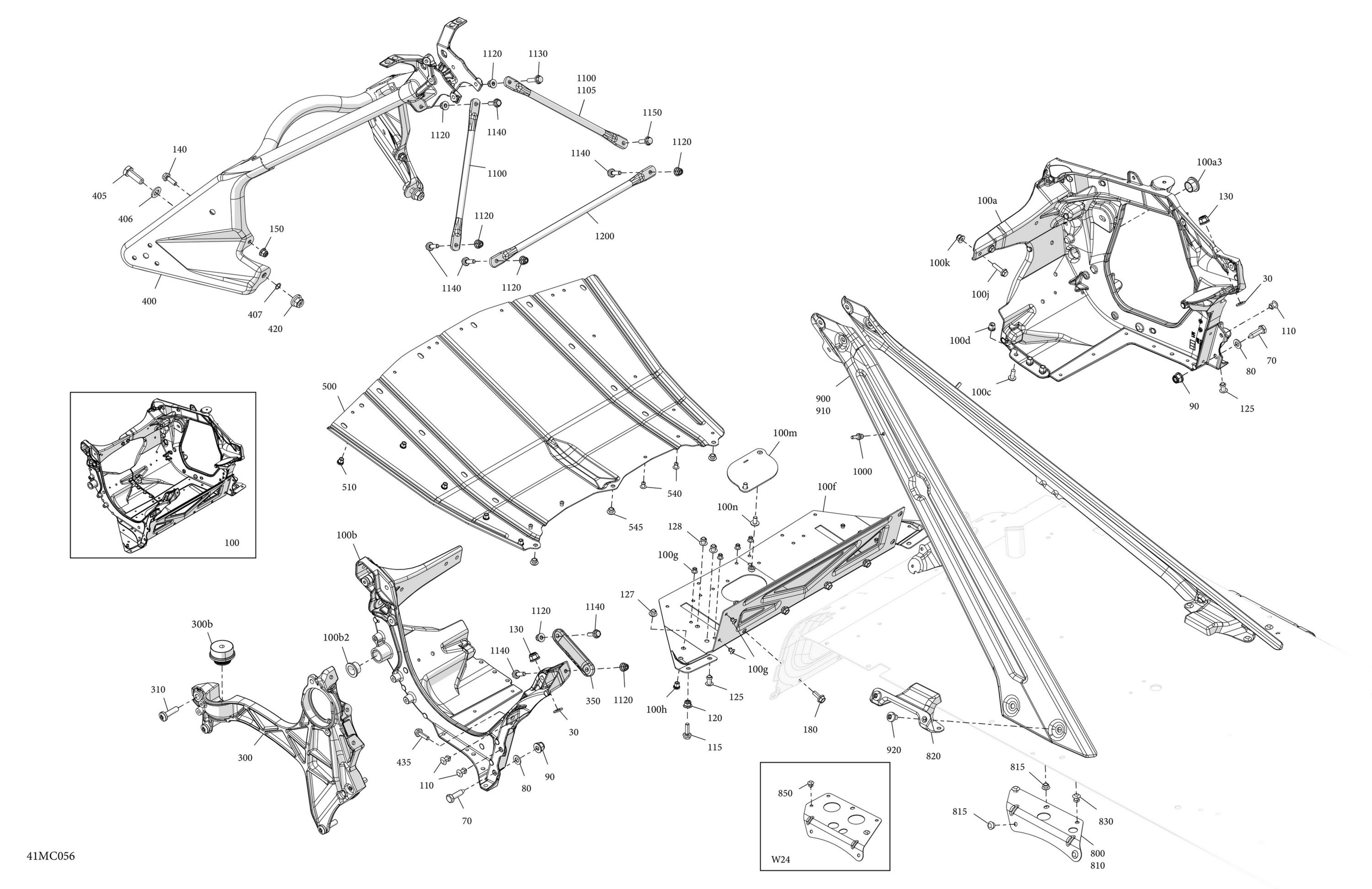 Схема узла: Frame - System - Front Section