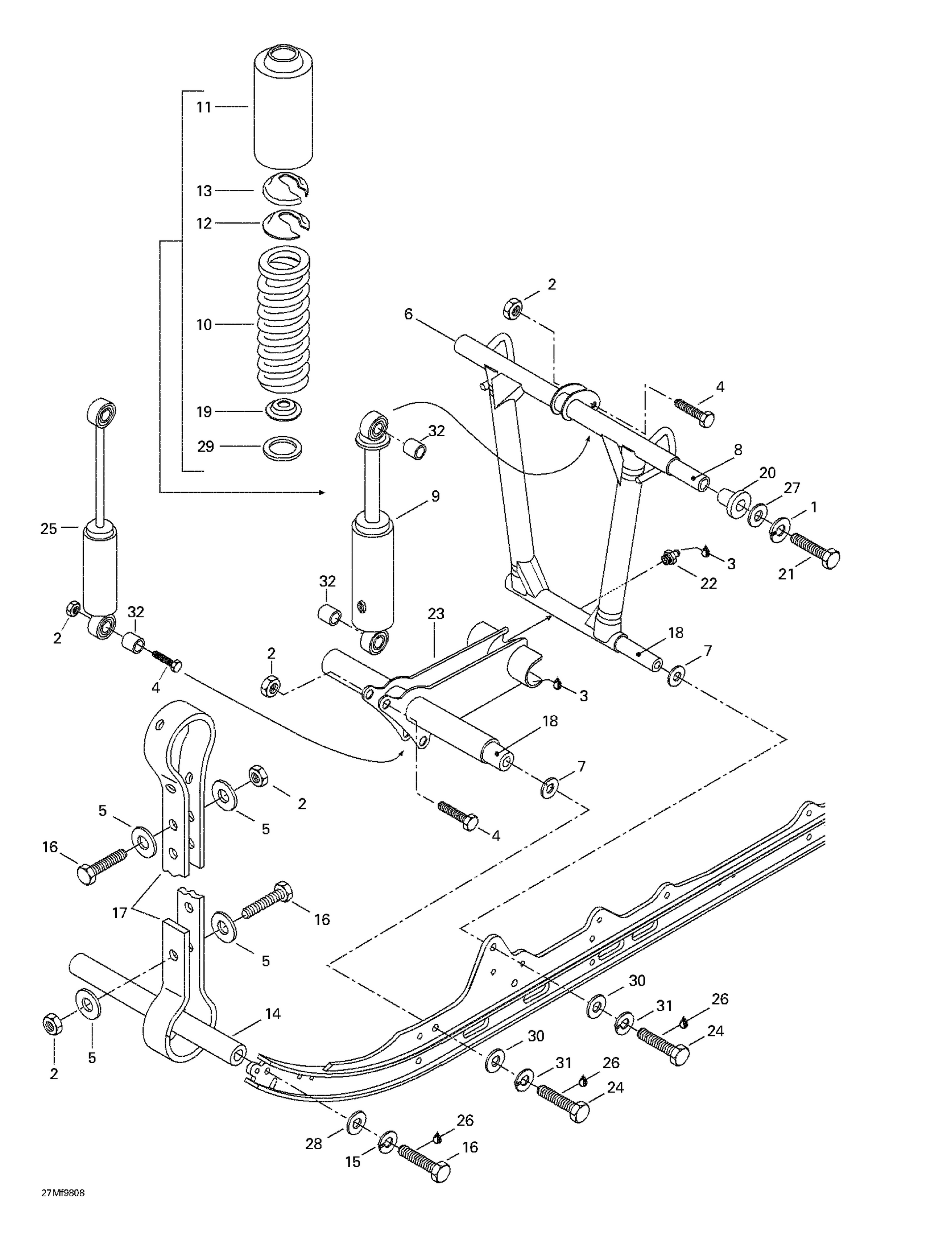 Front Arm, Rear Suspension