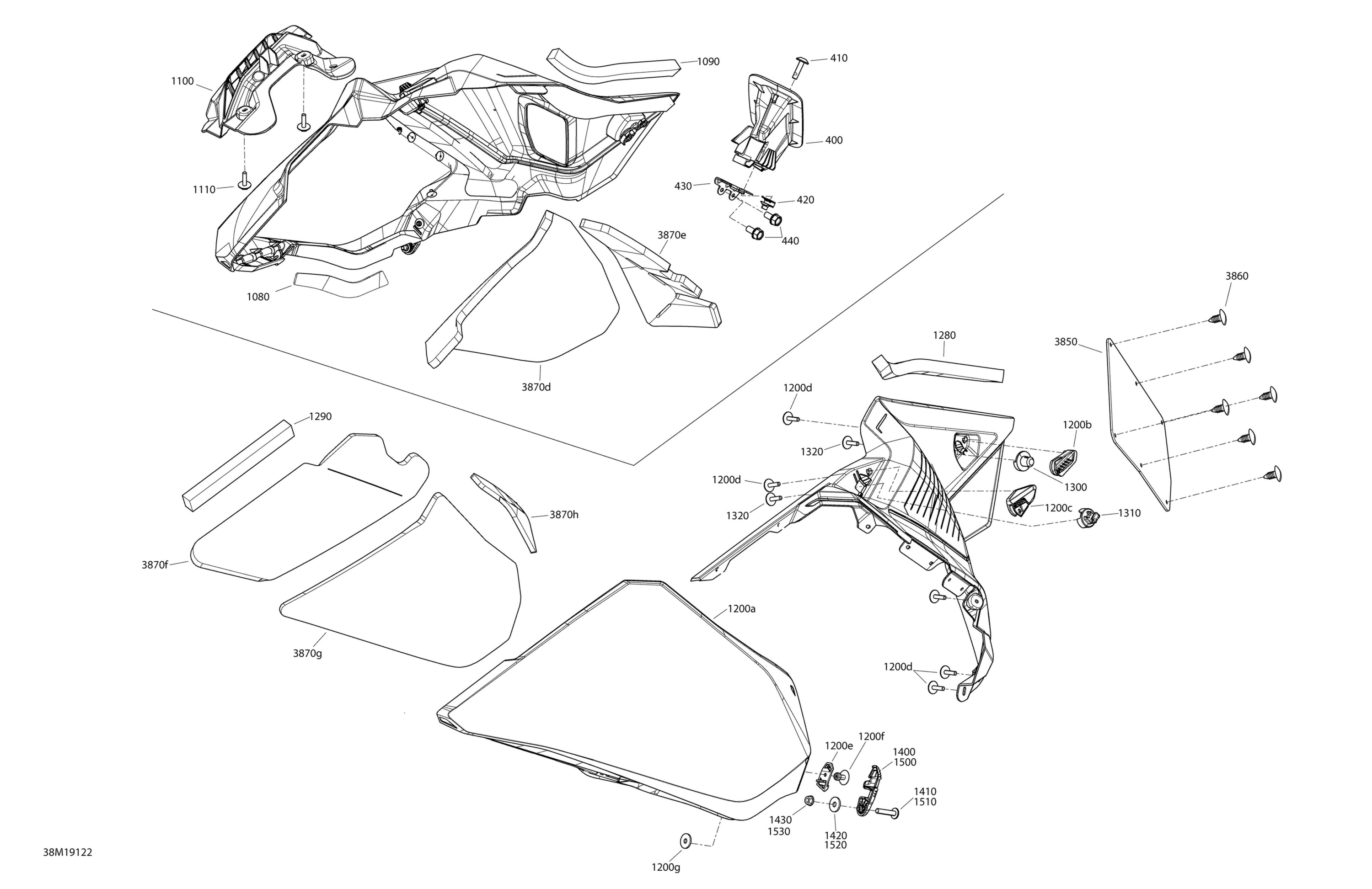 Схема узла: Hood - 600 Racing - Panel