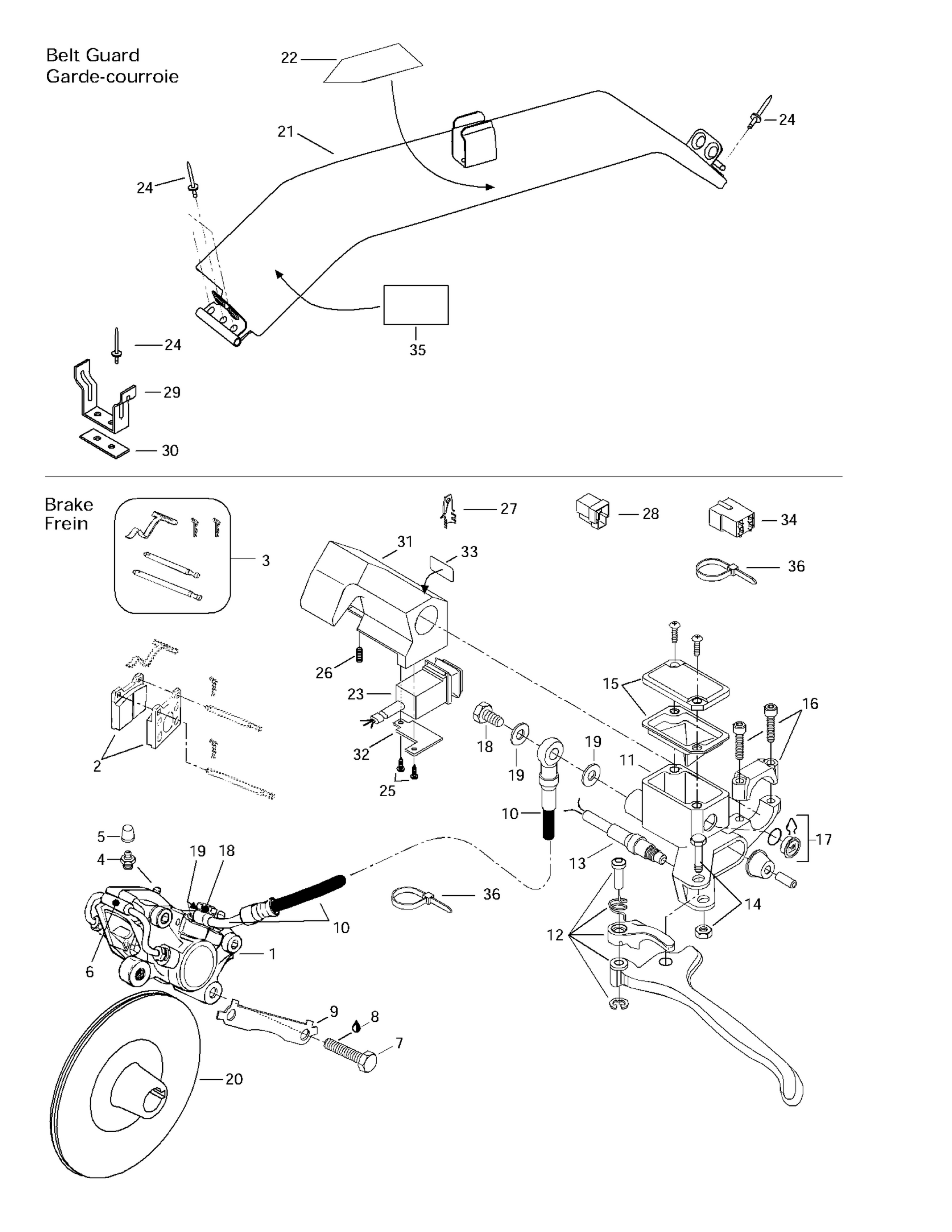 Hydraulic Brake And Belt Guard