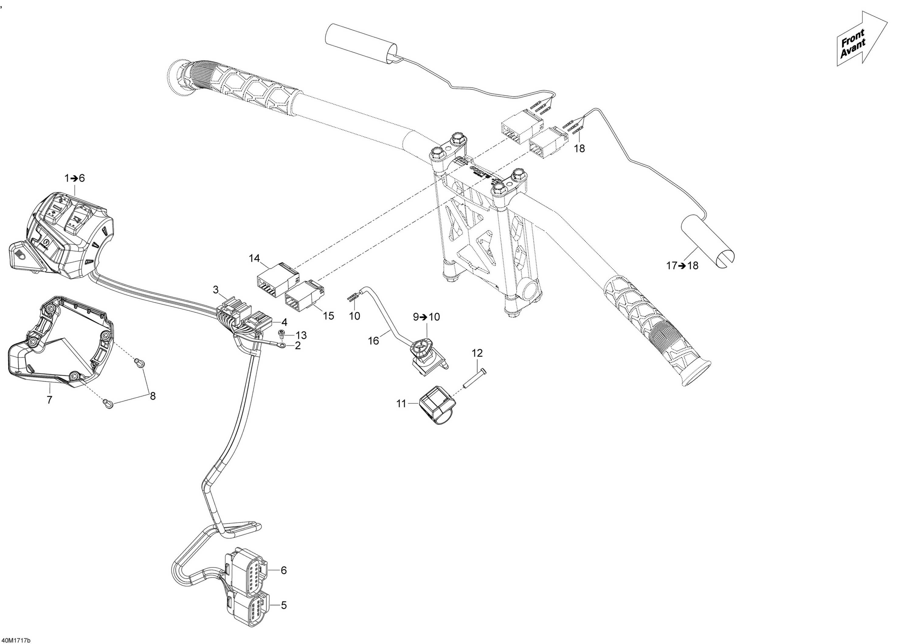 Steering Wiring Harness - 600HO E-TEC