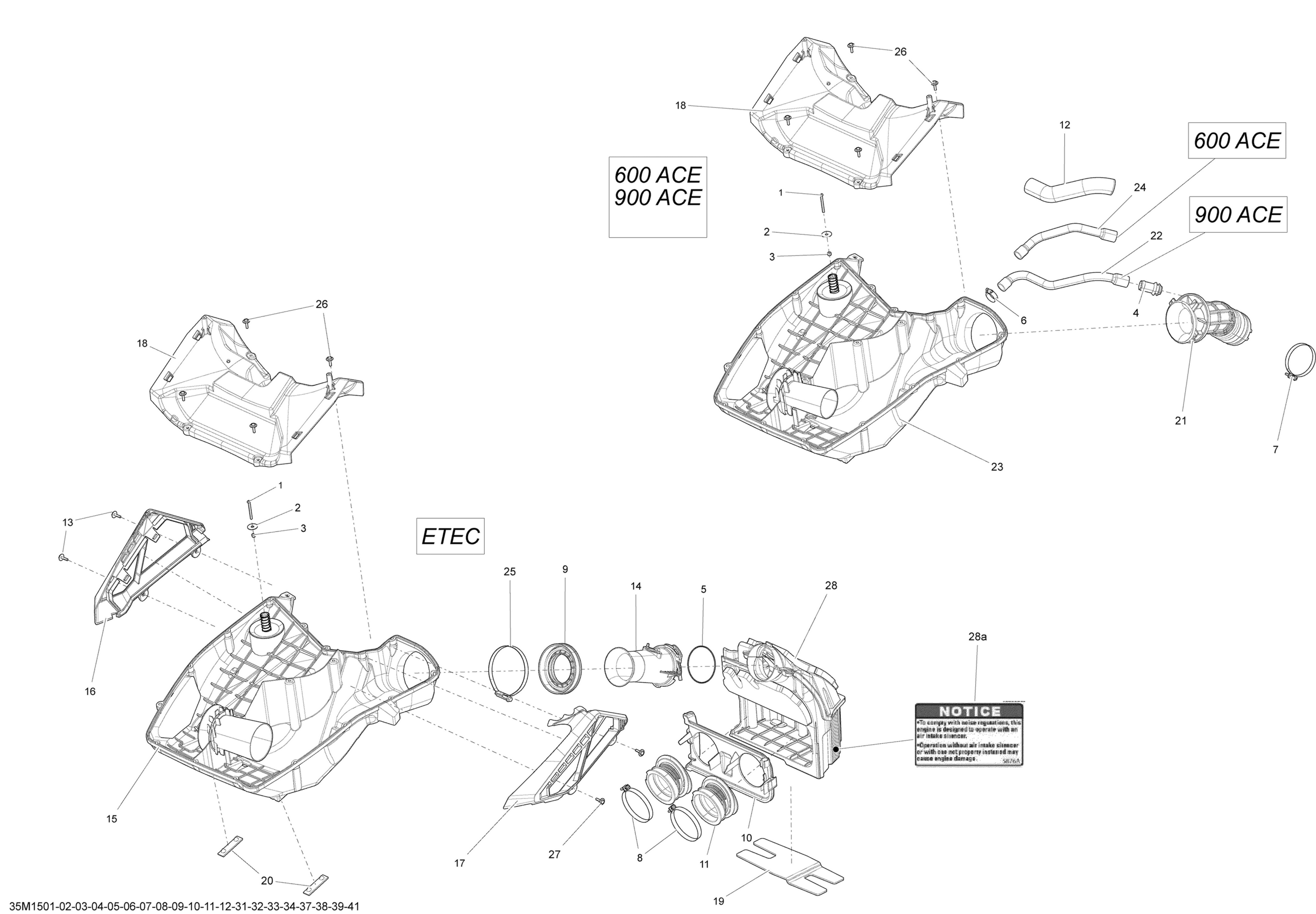Air Intake System 800RETEC_35M1501