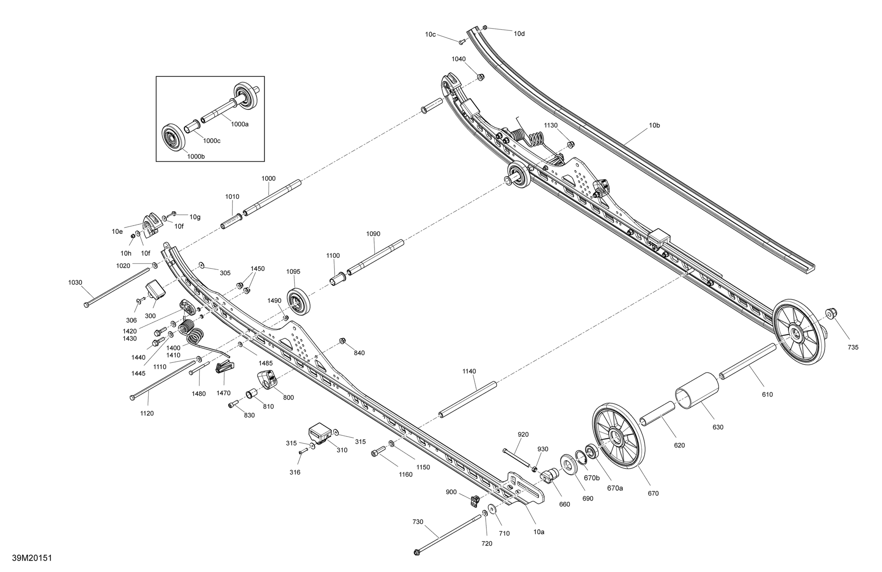 Suspension, Rear - Lower Section  - Except Model 146"