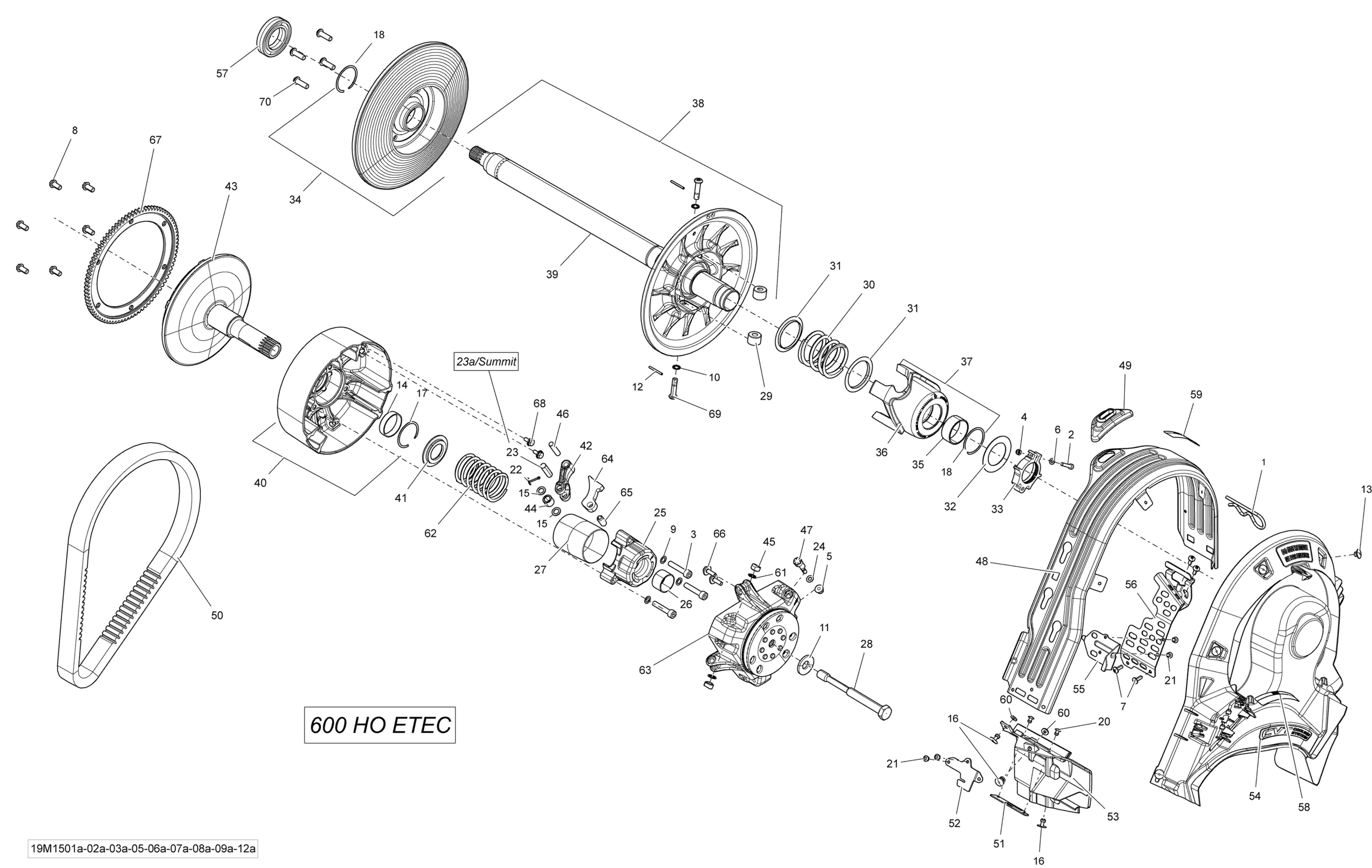 Pulley System 600HOETEC _19M1502a