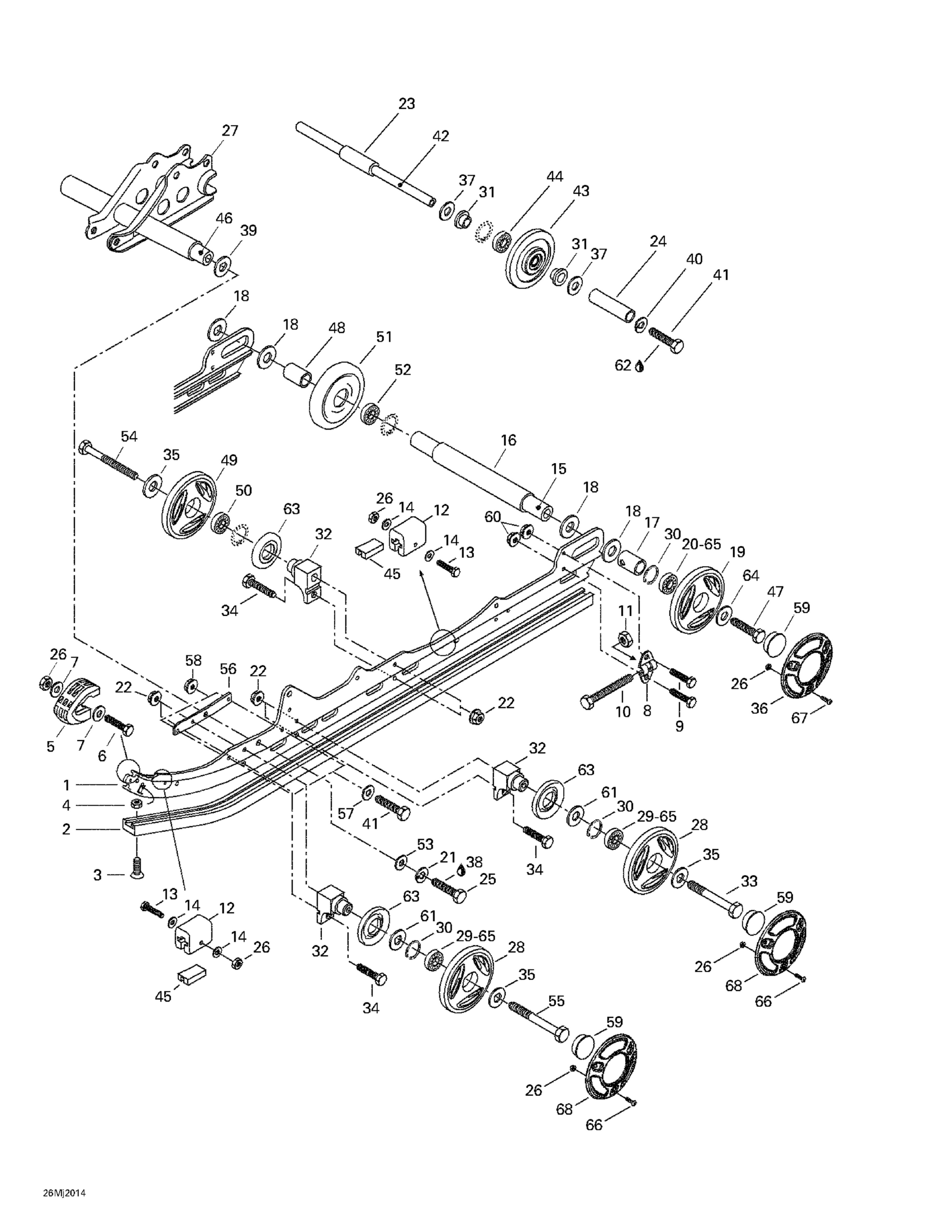 Схема узла: Rear Suspension