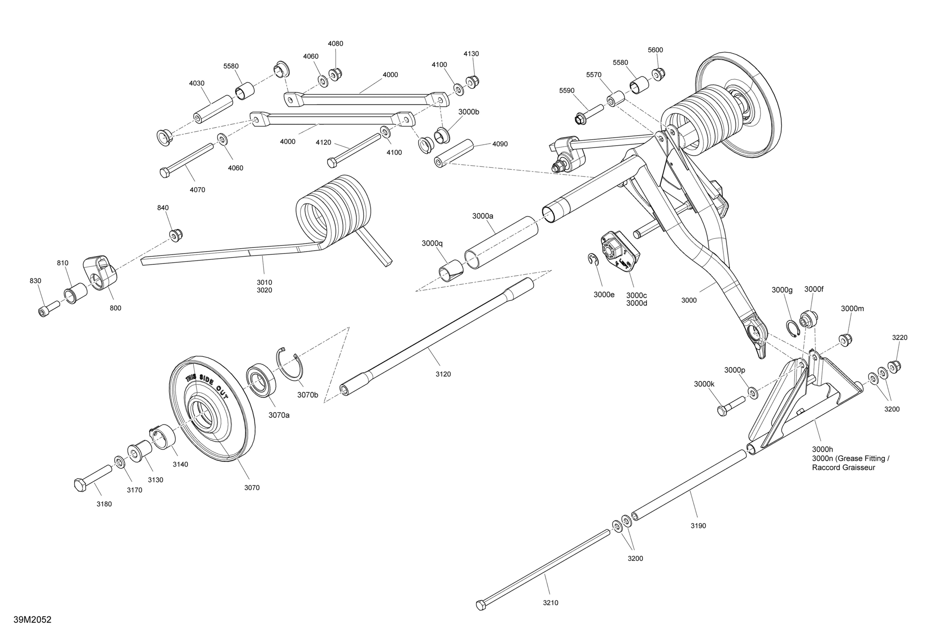 Схема узла: Suspension, Rear - Upper Section