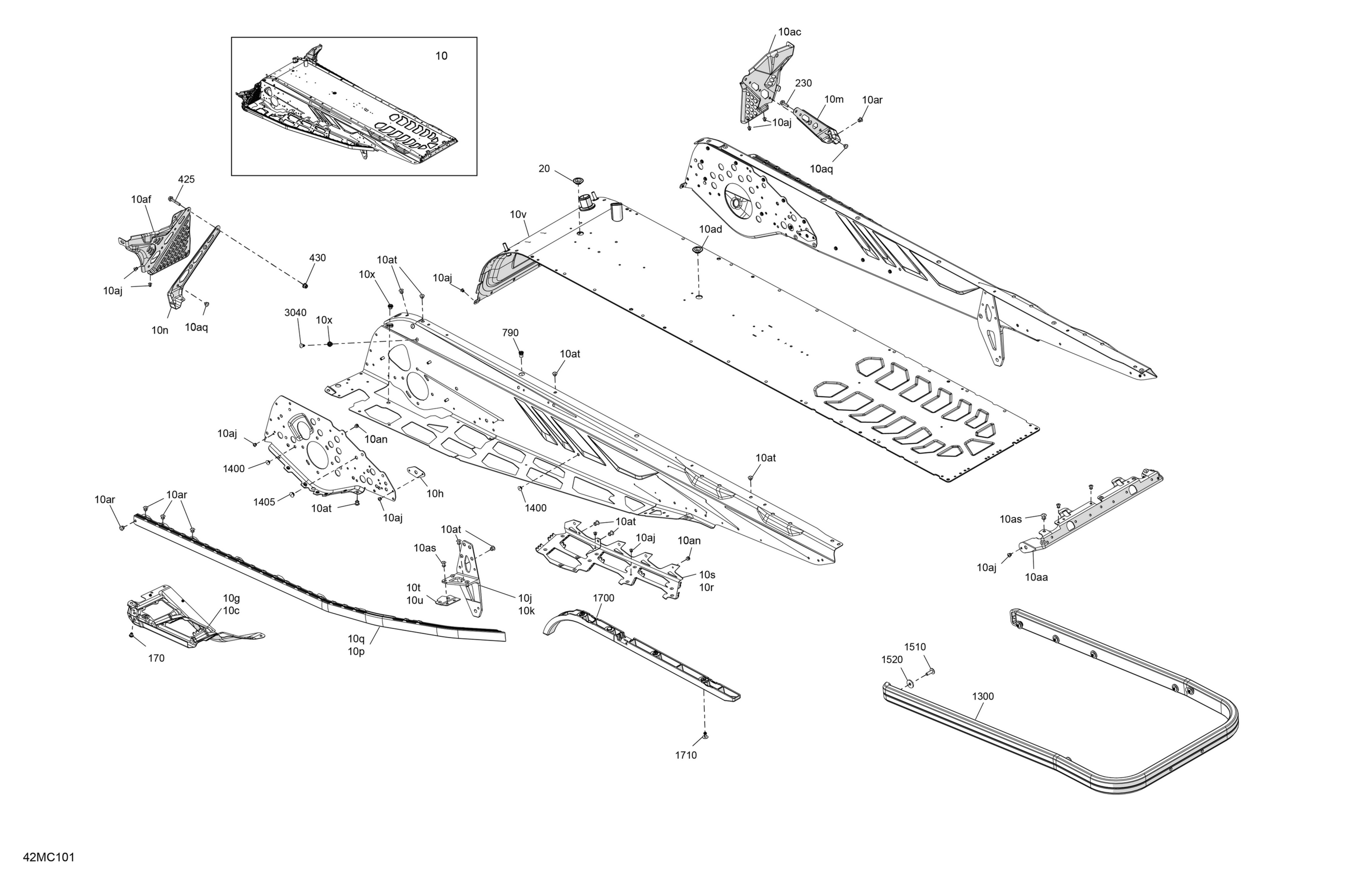 Схема узла: Frame - System - Rear Section