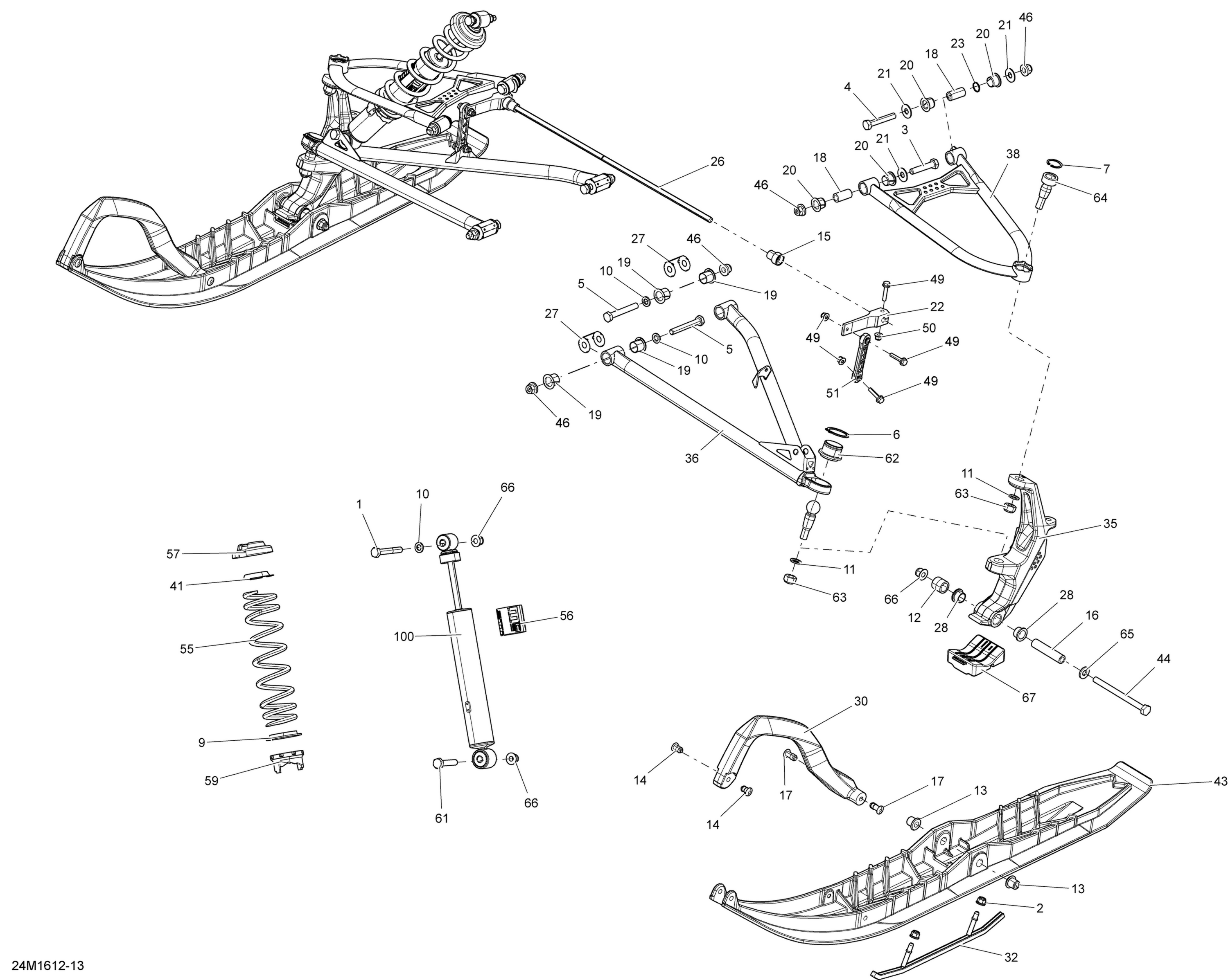 Front Suspension And Ski