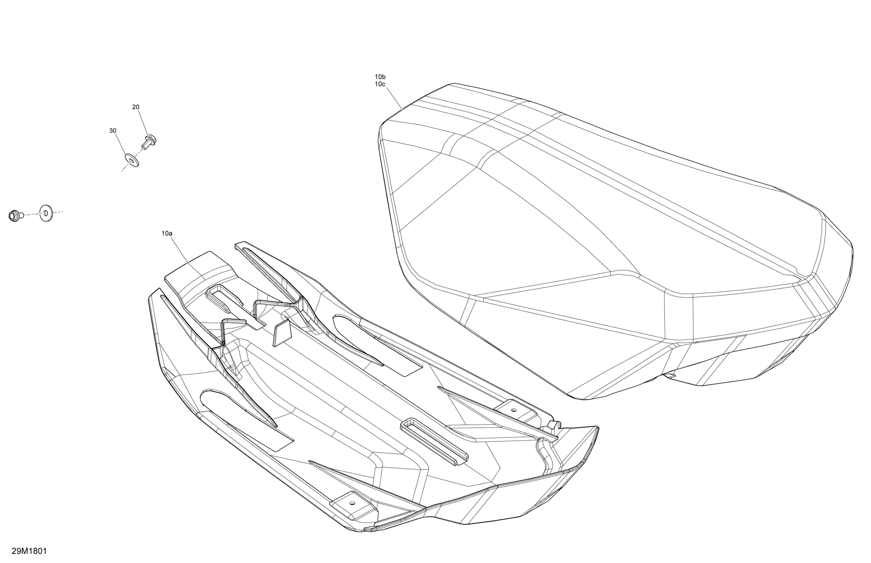 Seat MXZ X - 600R ETEC