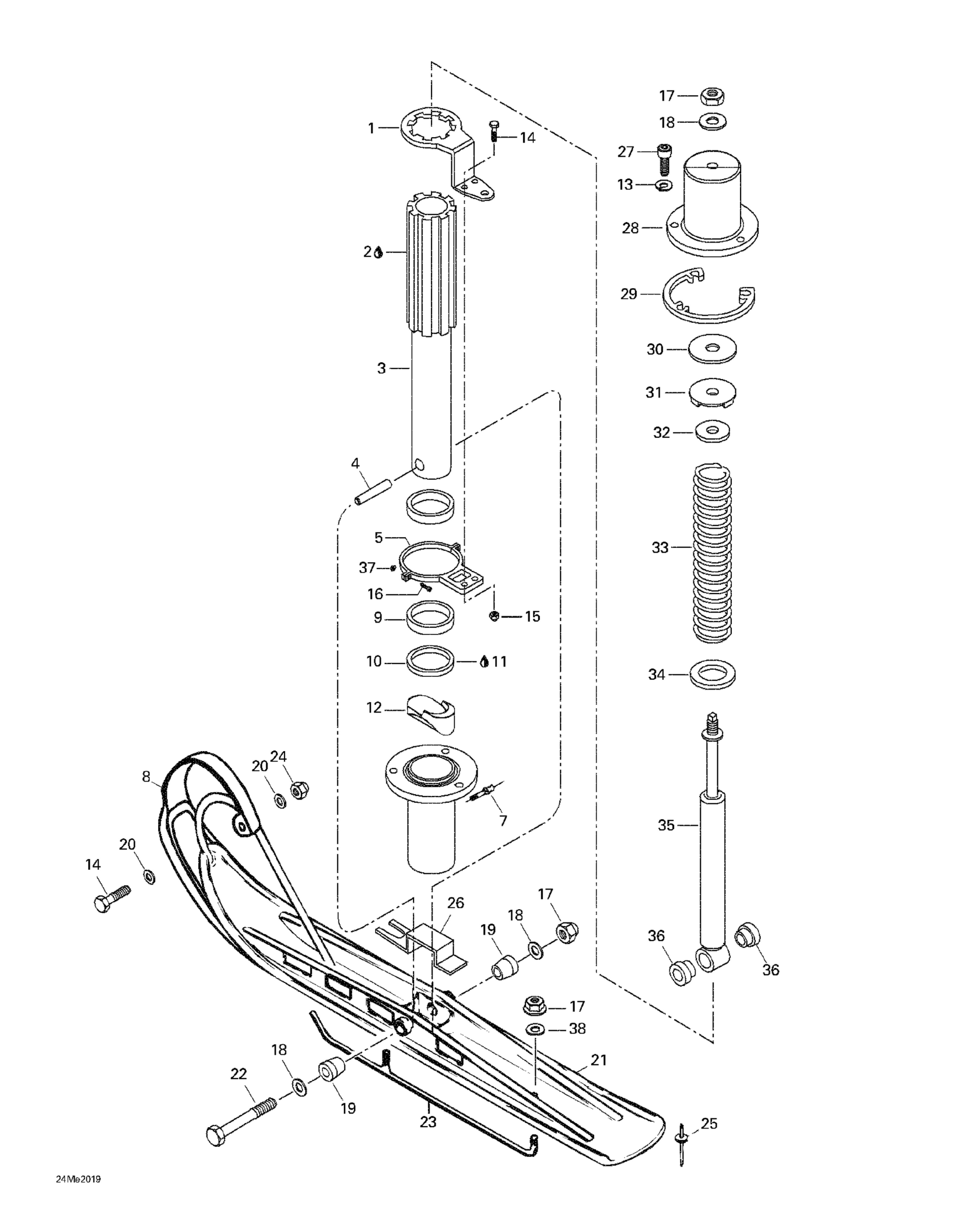 Front Suspension And Ski