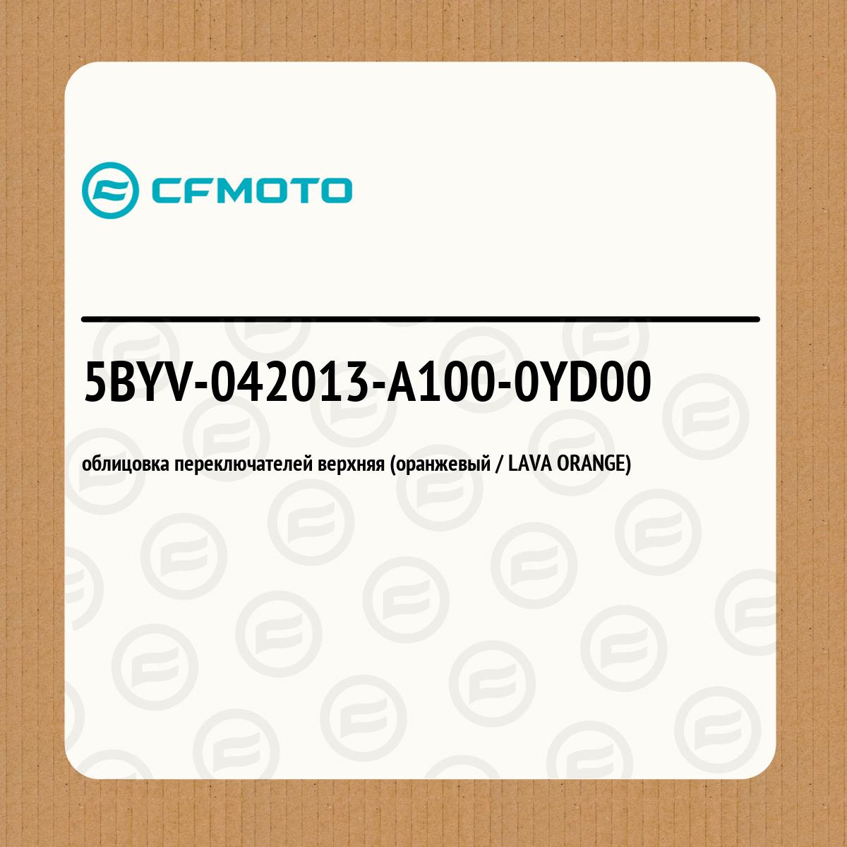 облицовка переключателей верхняя (оранжевый / LAVA ORANGE)