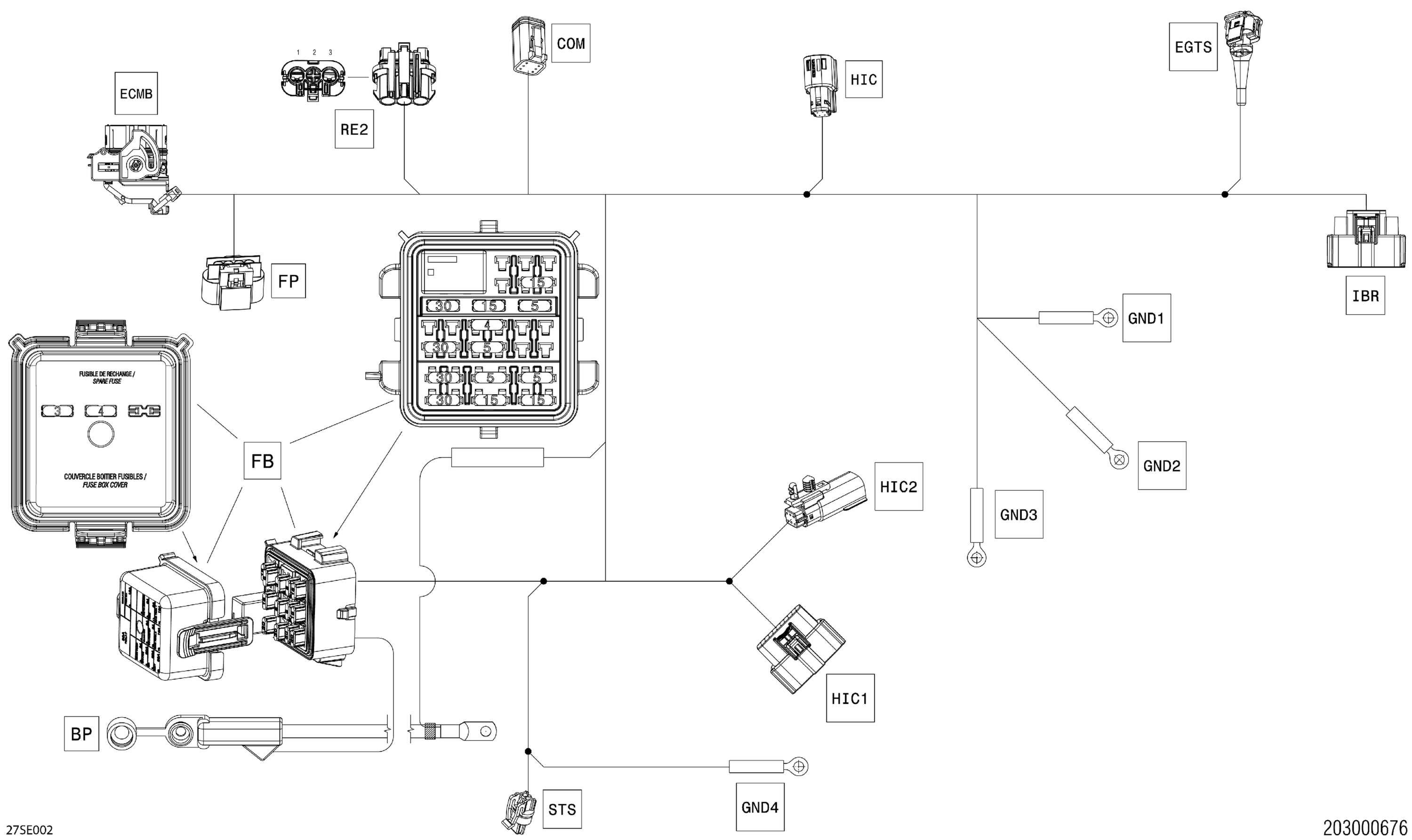 Схема узла: Electric - Main Harness - 278003783