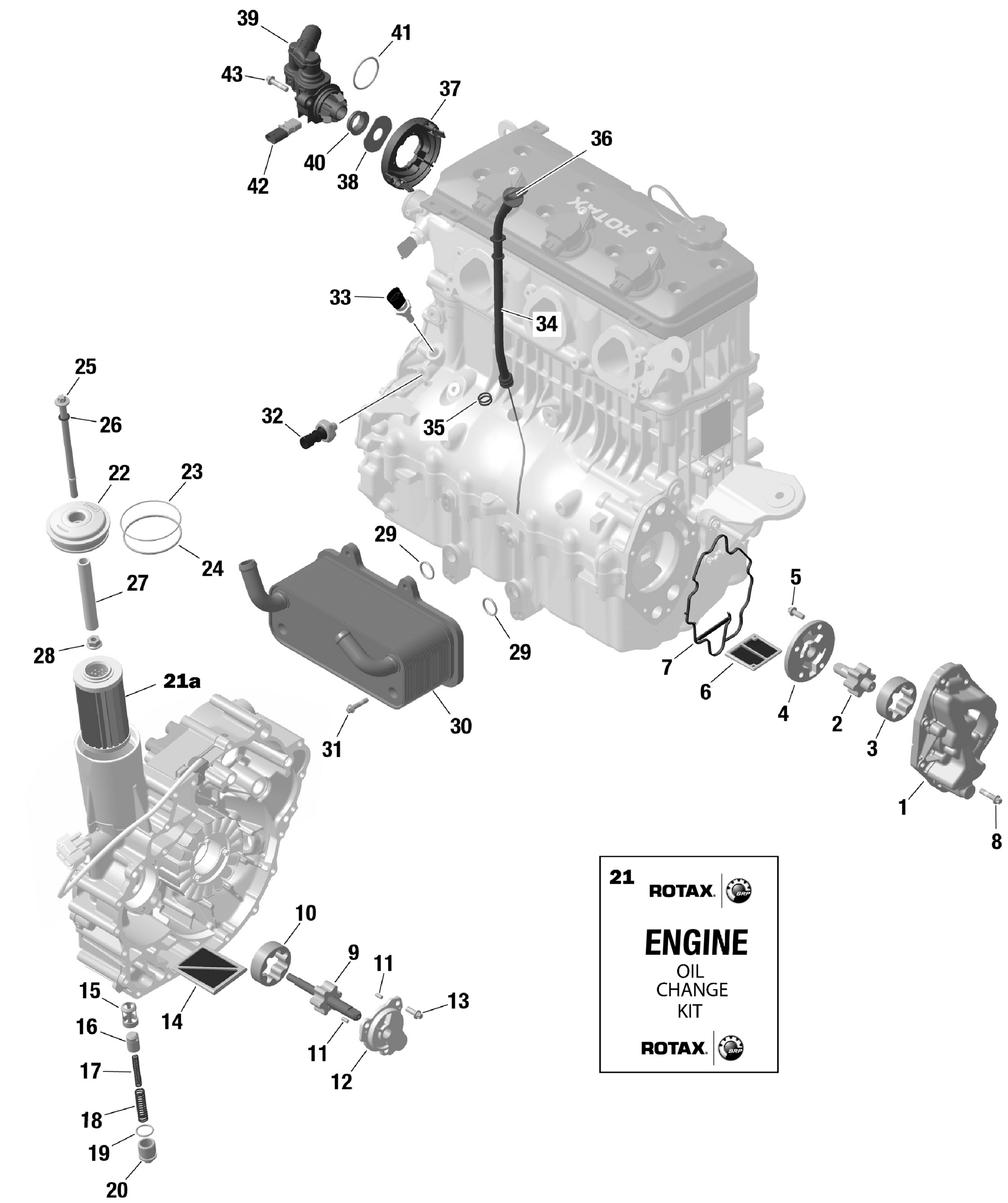 Схема узла: ROTAX - Engine Lubrication