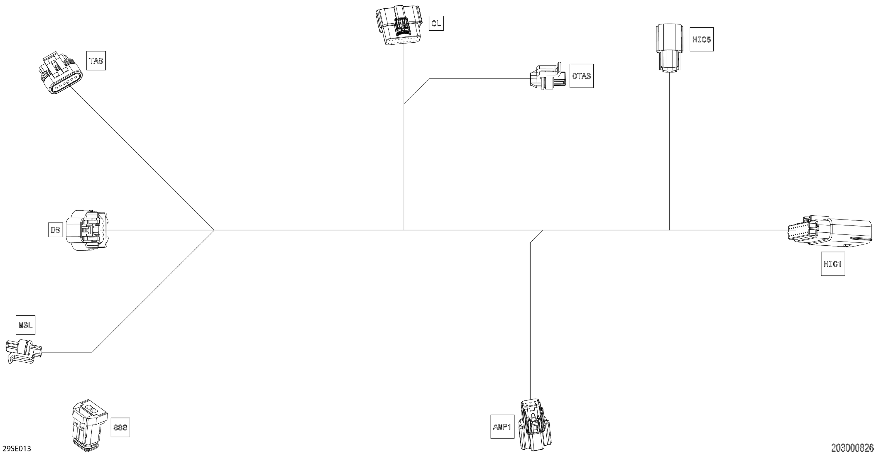 Схема узла: Electric - Steering Wiring Harness - 278004576