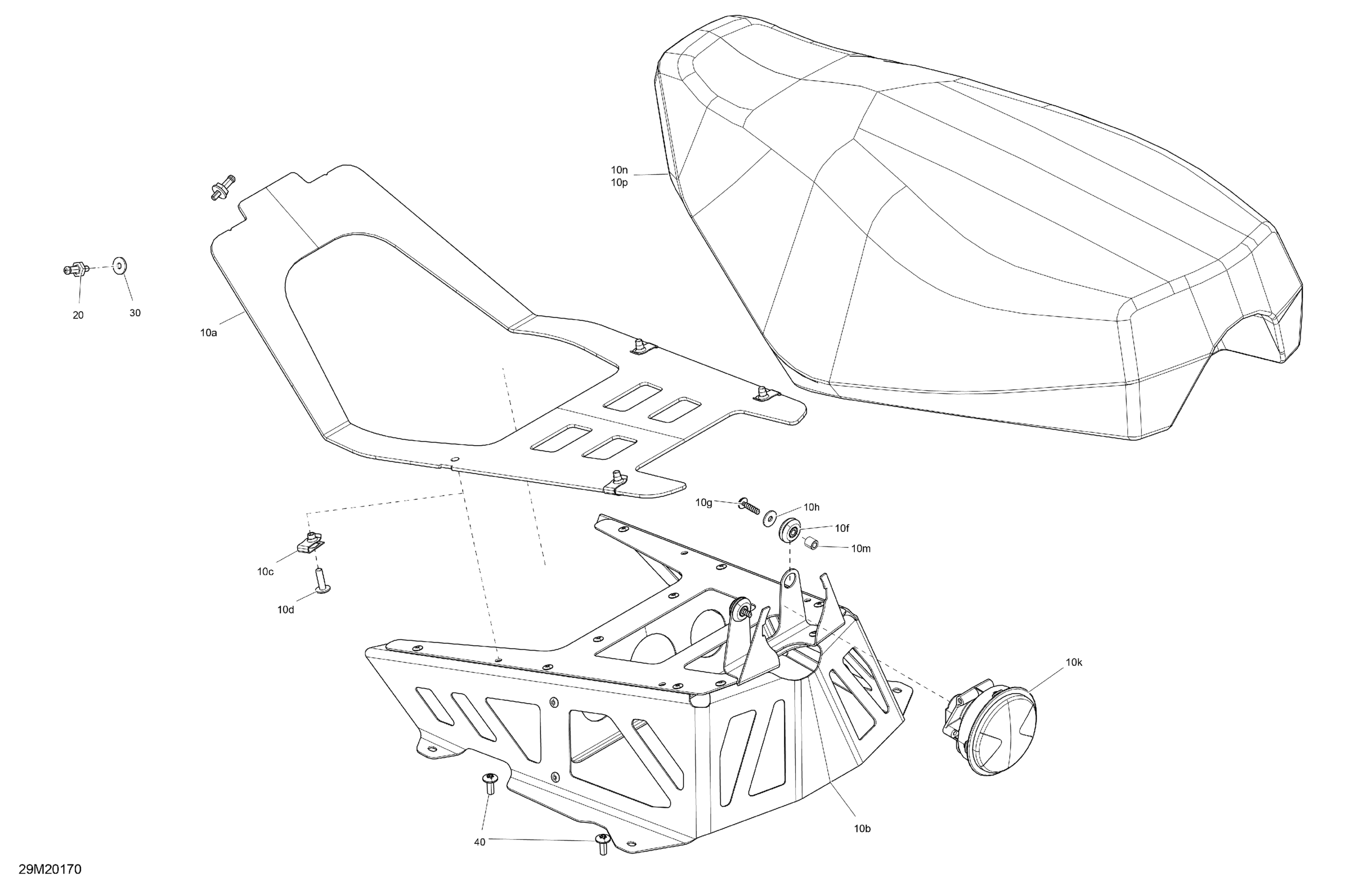 Seat - Main Section - Racing