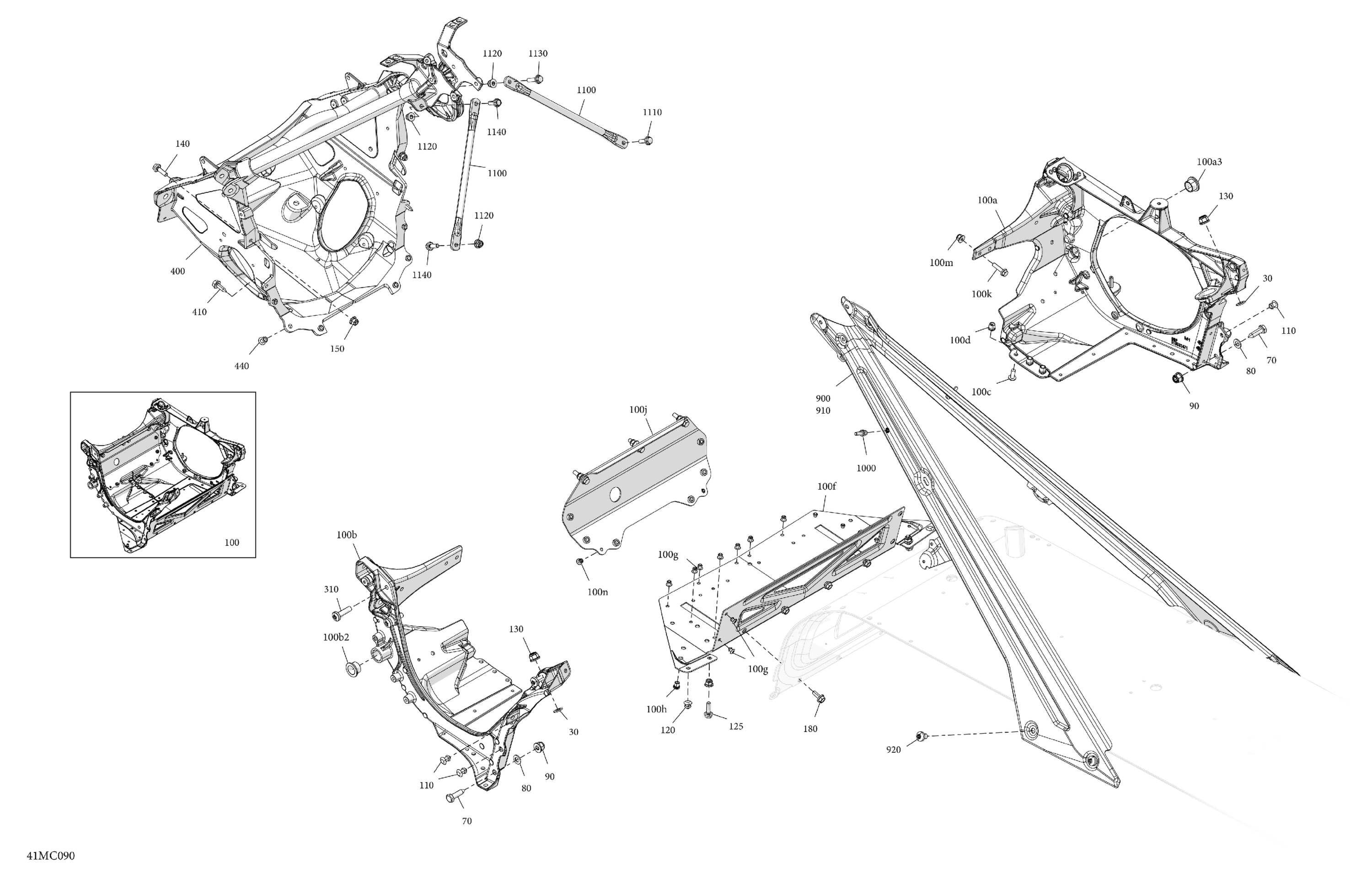 Схема узла: Frame - System - Front Section