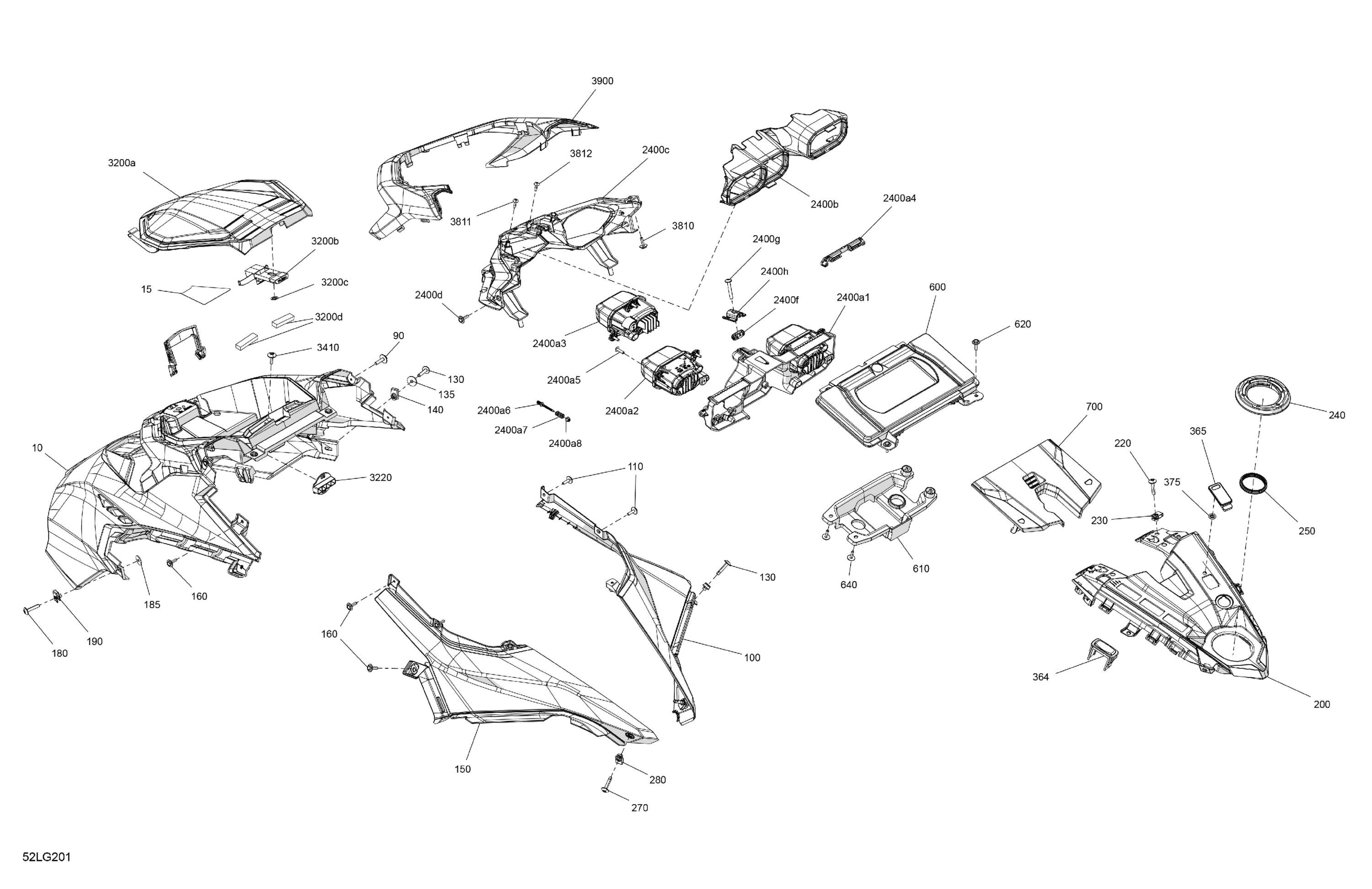 Body - Hood Section and WindShield